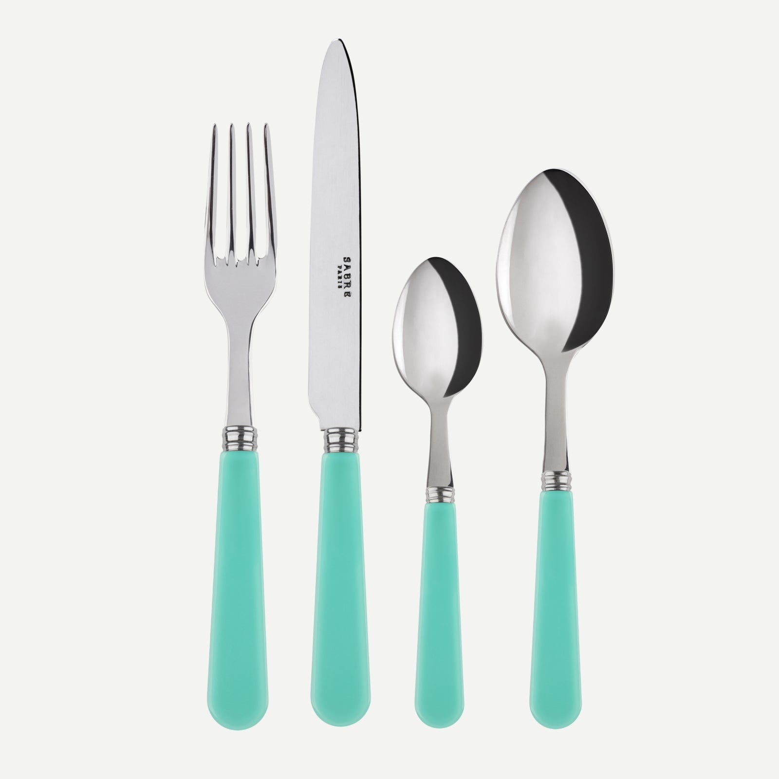 Duo, Turquoise - 4 pieces cutlery set