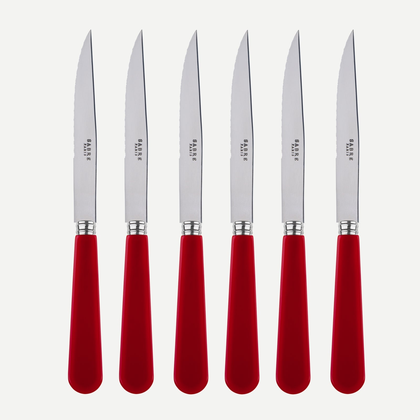 Duo, Red - Set of 6 steak knives