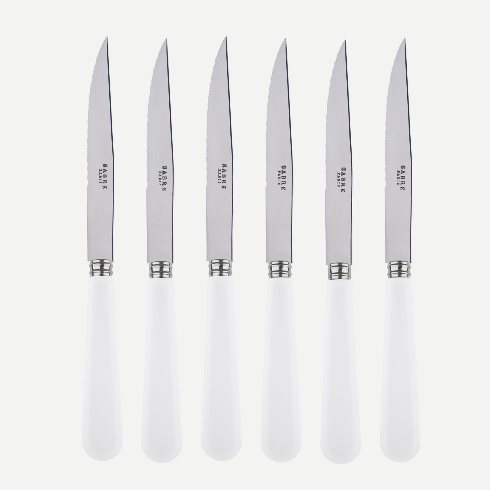 Duo, White - Set of 6 steak knives