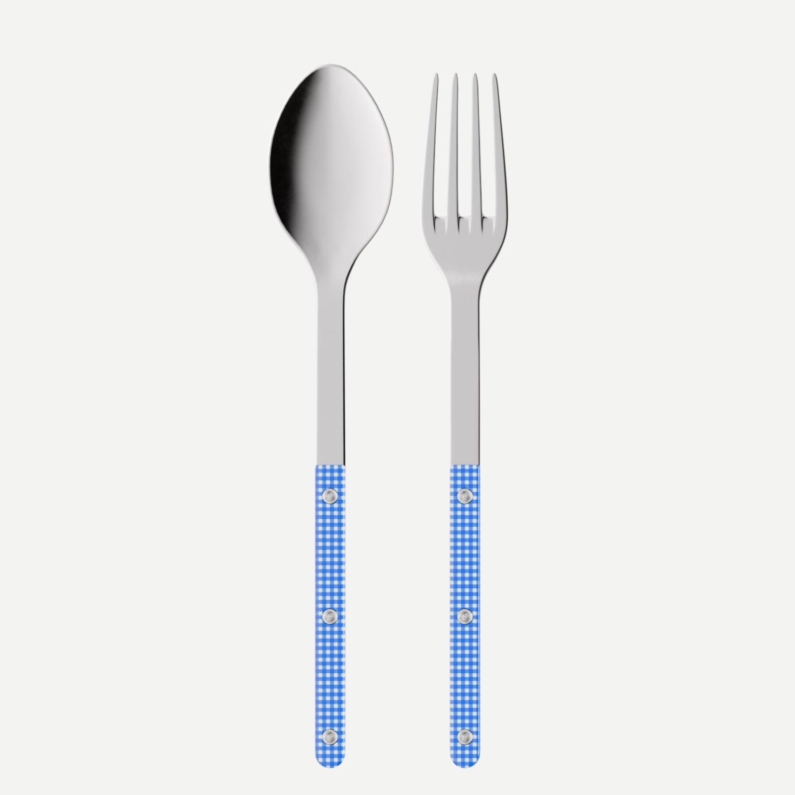 Bistrot Gingham, Blue - Serving set