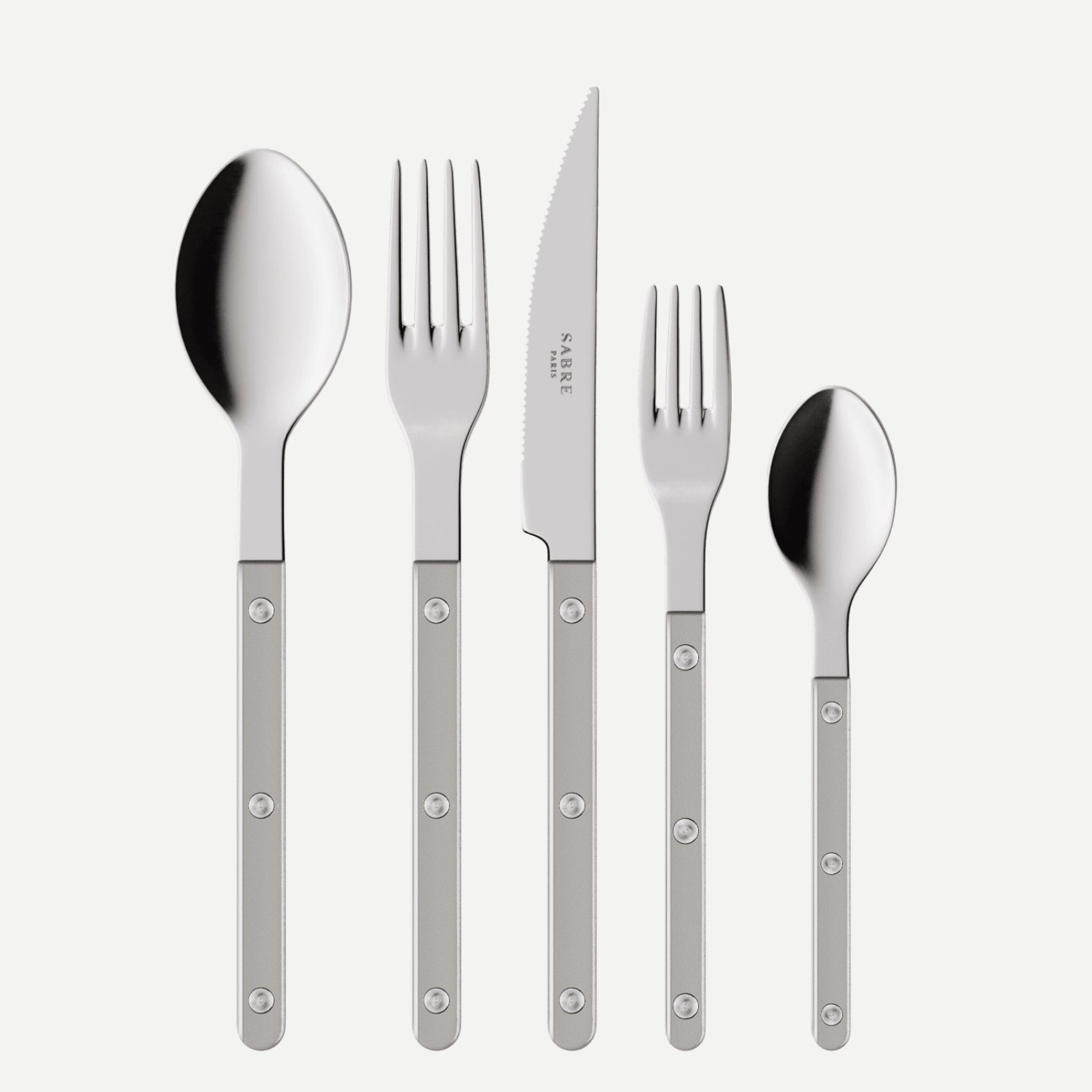 Bistrot Pearly, Grey - 5 pieces cutlery set