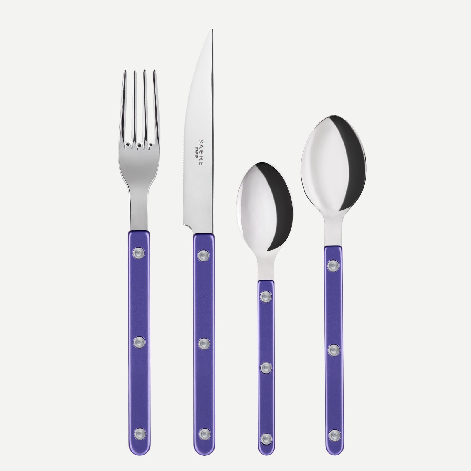 Bistrot Pearly, Purple - 32 pieces cutlery set