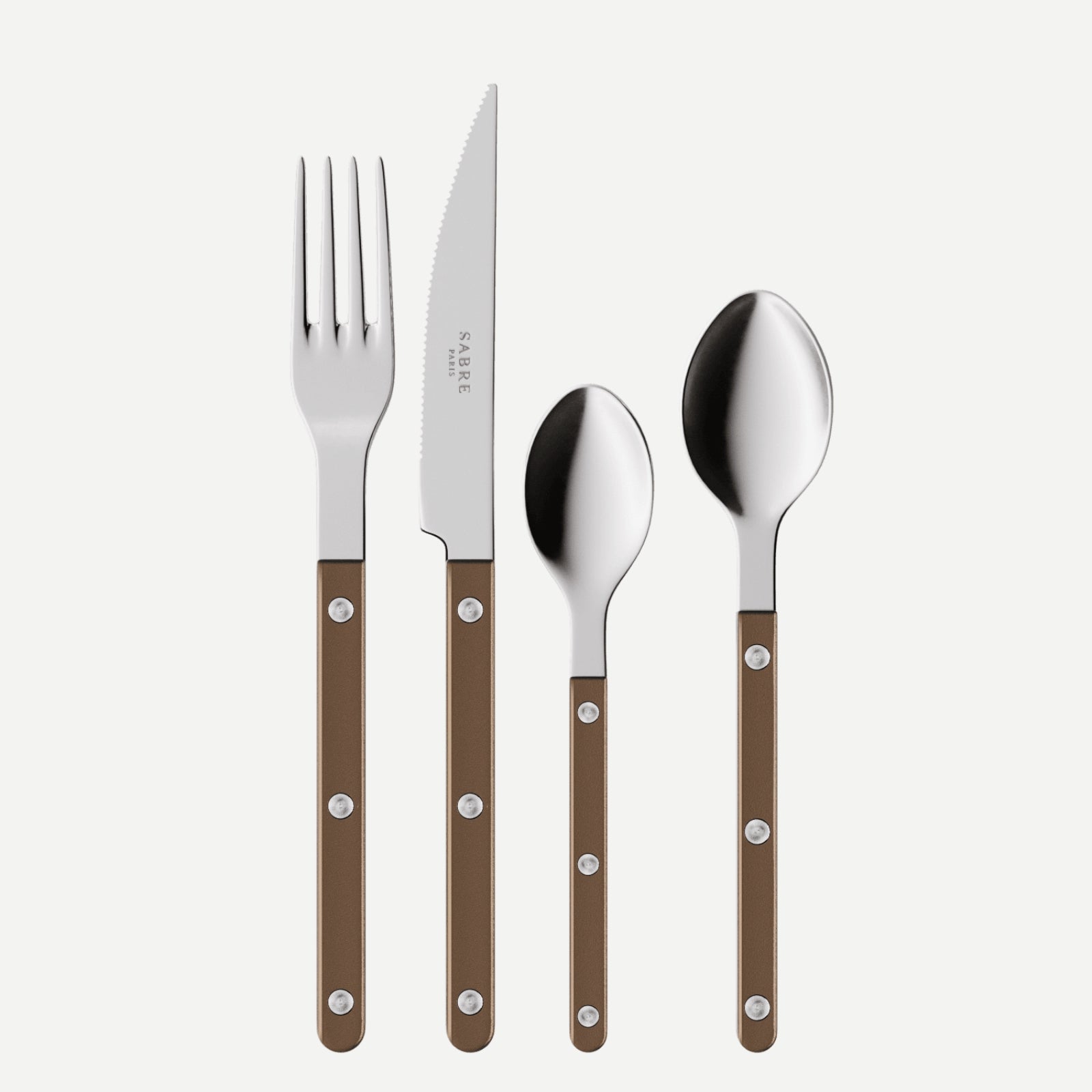 Bistrot Pearly, Brown - 24 pieces cutlery set