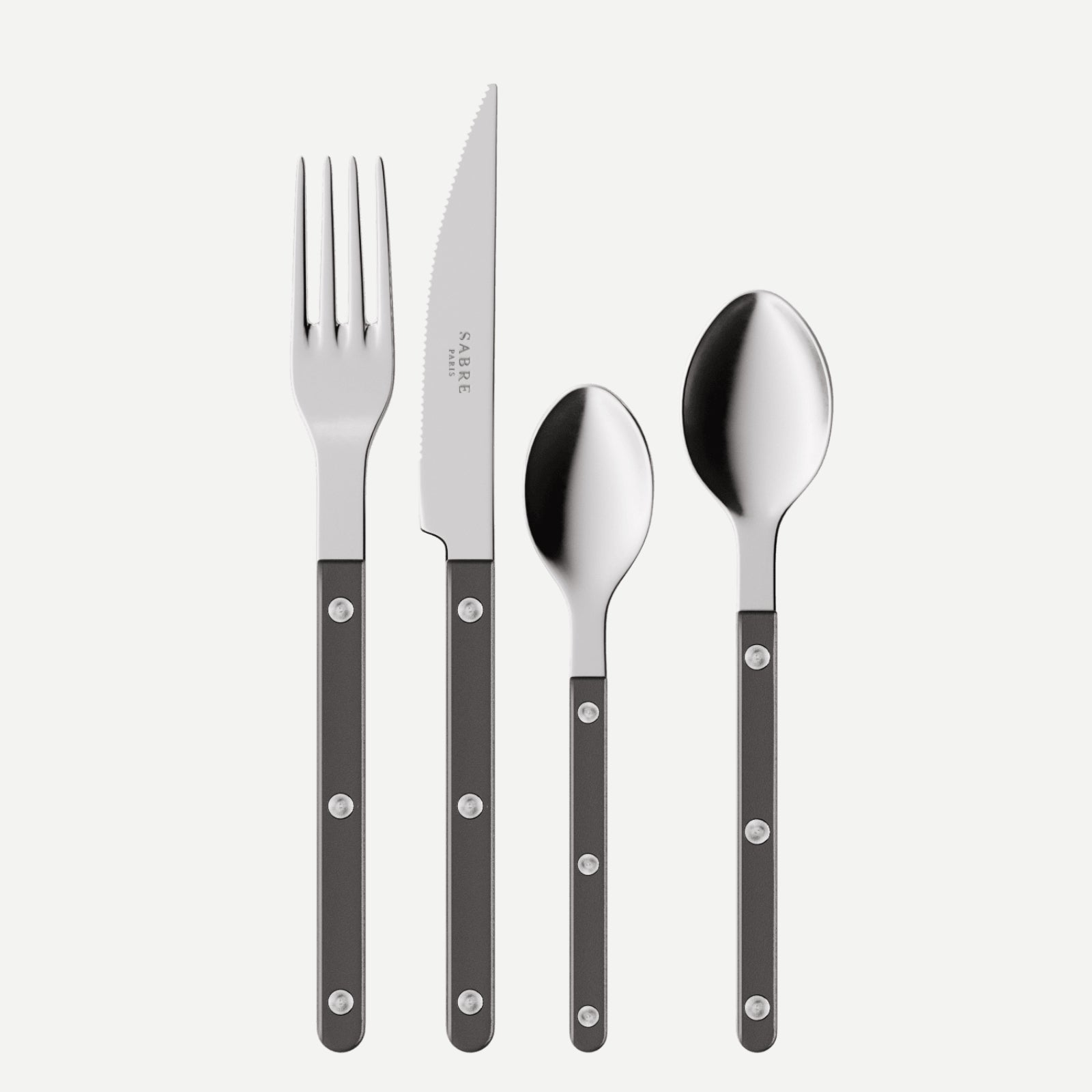 Bistrot Pearly, Dark grey - 24 pieces cutlery set