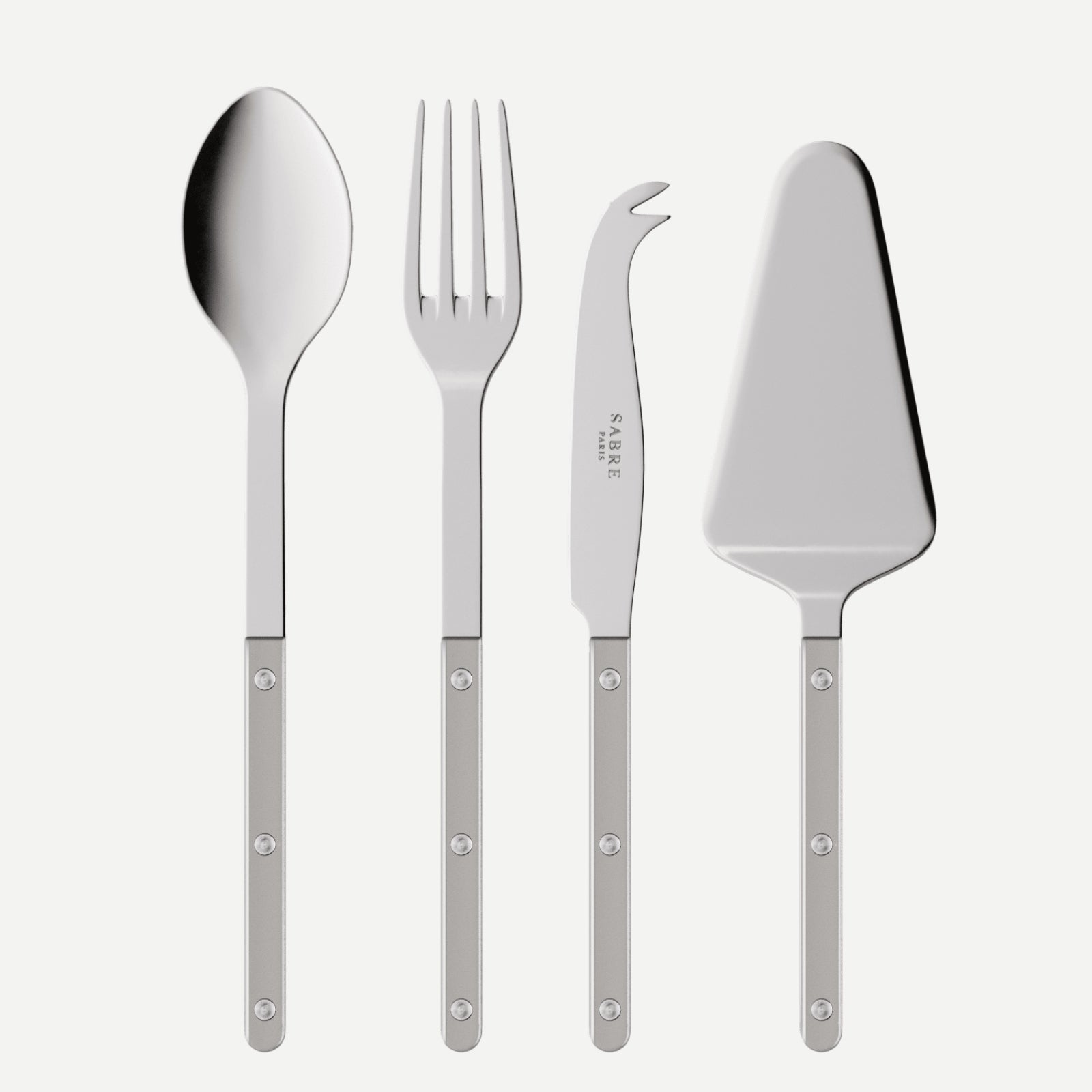 Bistrot Pearly, Grey - Set of 4 Bistrot must-have serving pieces