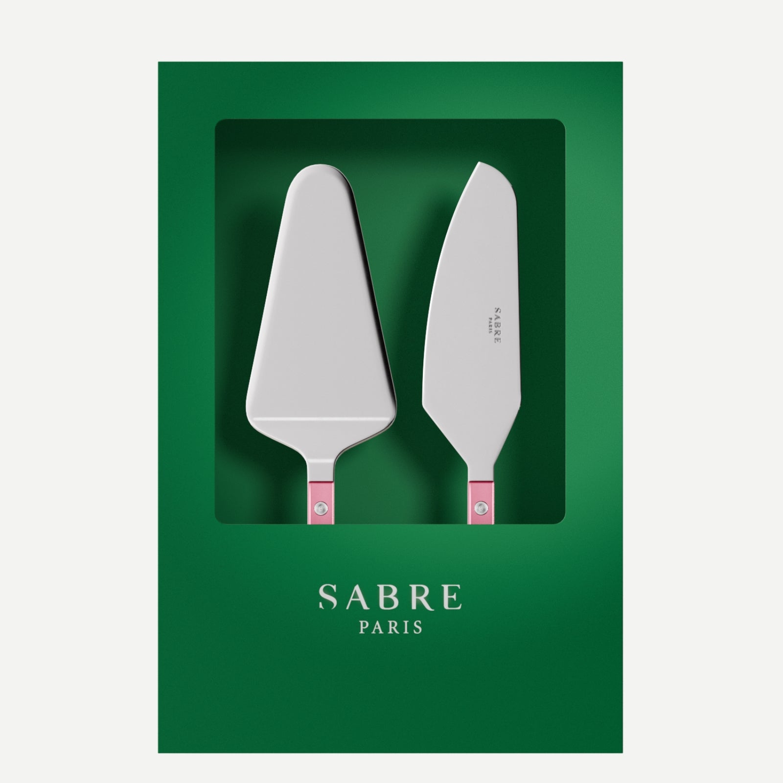 Bistrot Pearly, Soft pink - Box of 2 tart servers