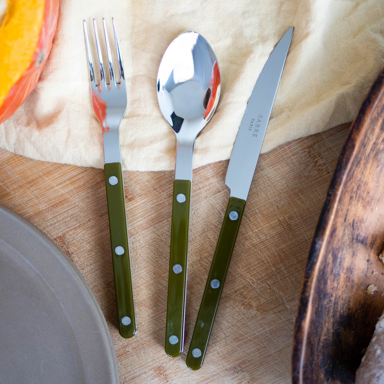Bistrot Solid, Green fern - Dinner knife