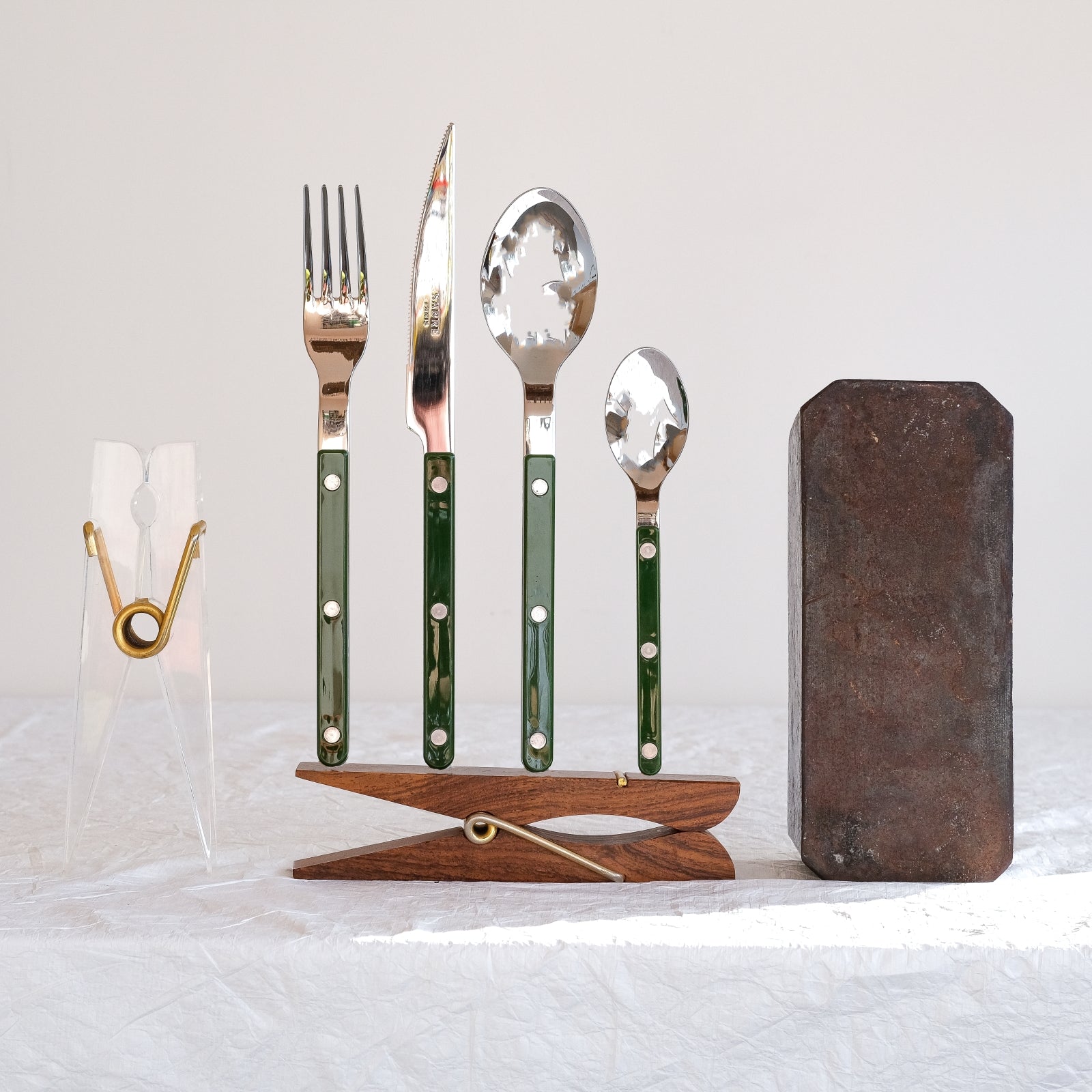 Bistrot Solid, Green - Teaspoon