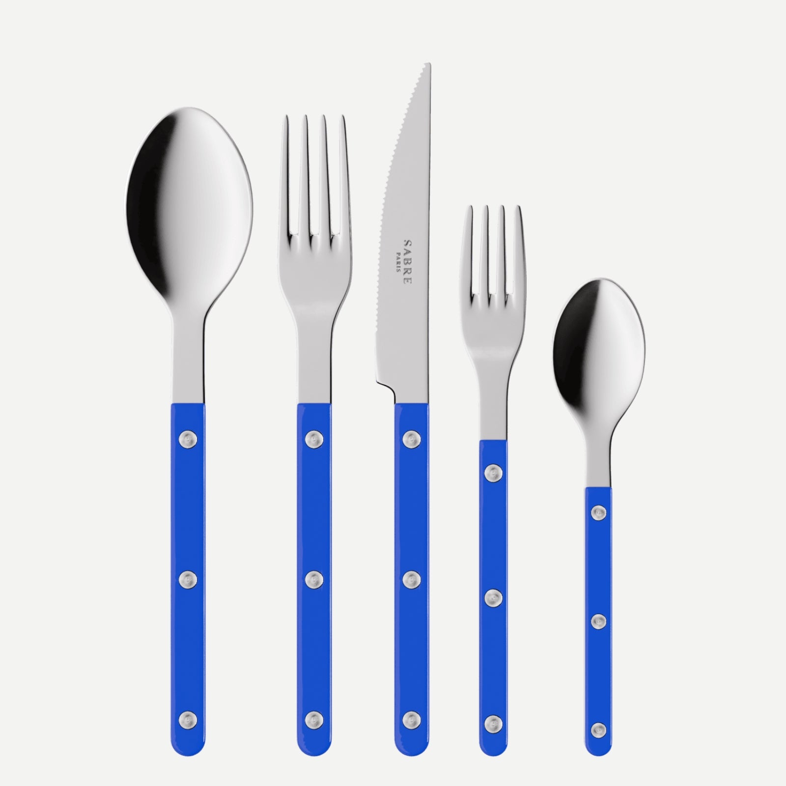 Bistrot Solid, Lapis blue - 5 pieces cutlery set