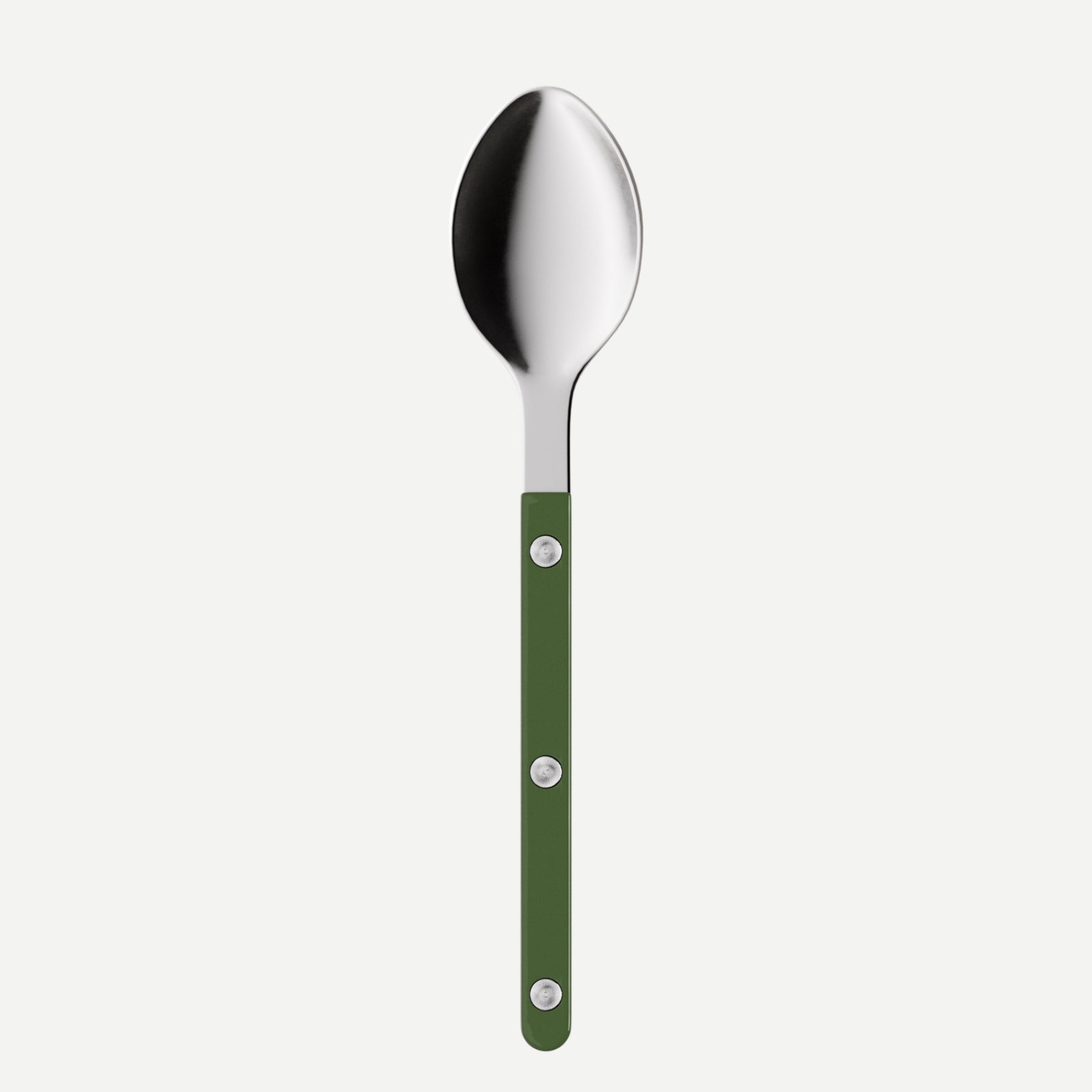 Bistrot Solid, Green - Dessert spoon
