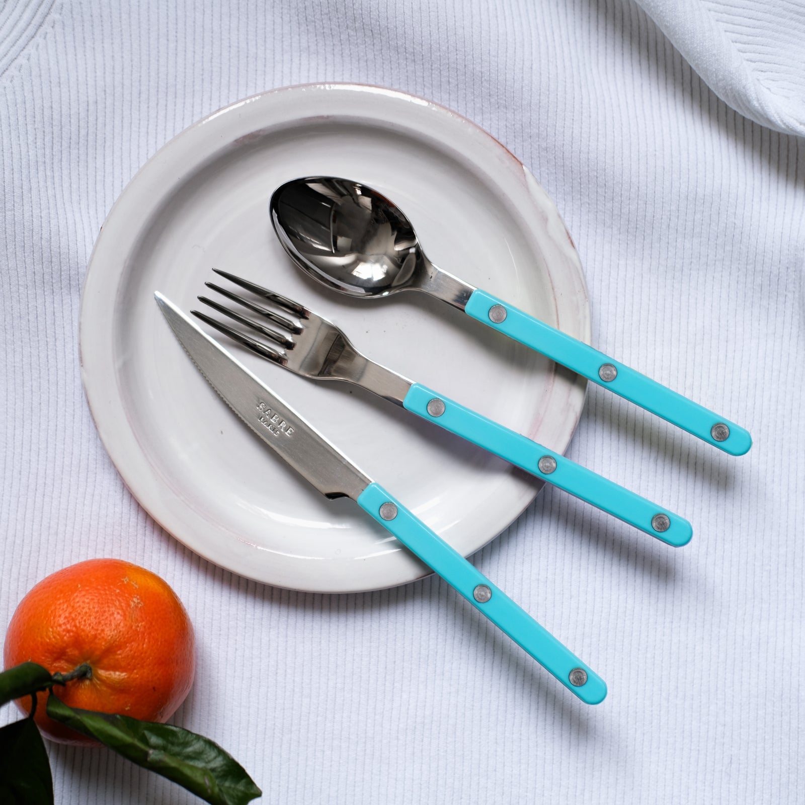Bistrot Solid, Turquoise - Salad fork
