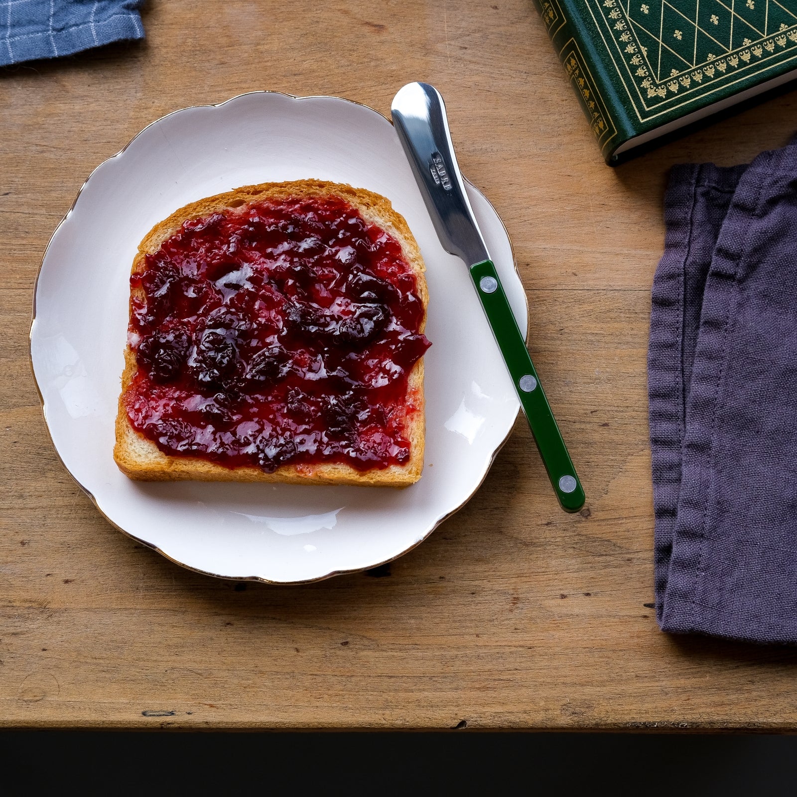 Bistrot Solid, Green - Butter spreader