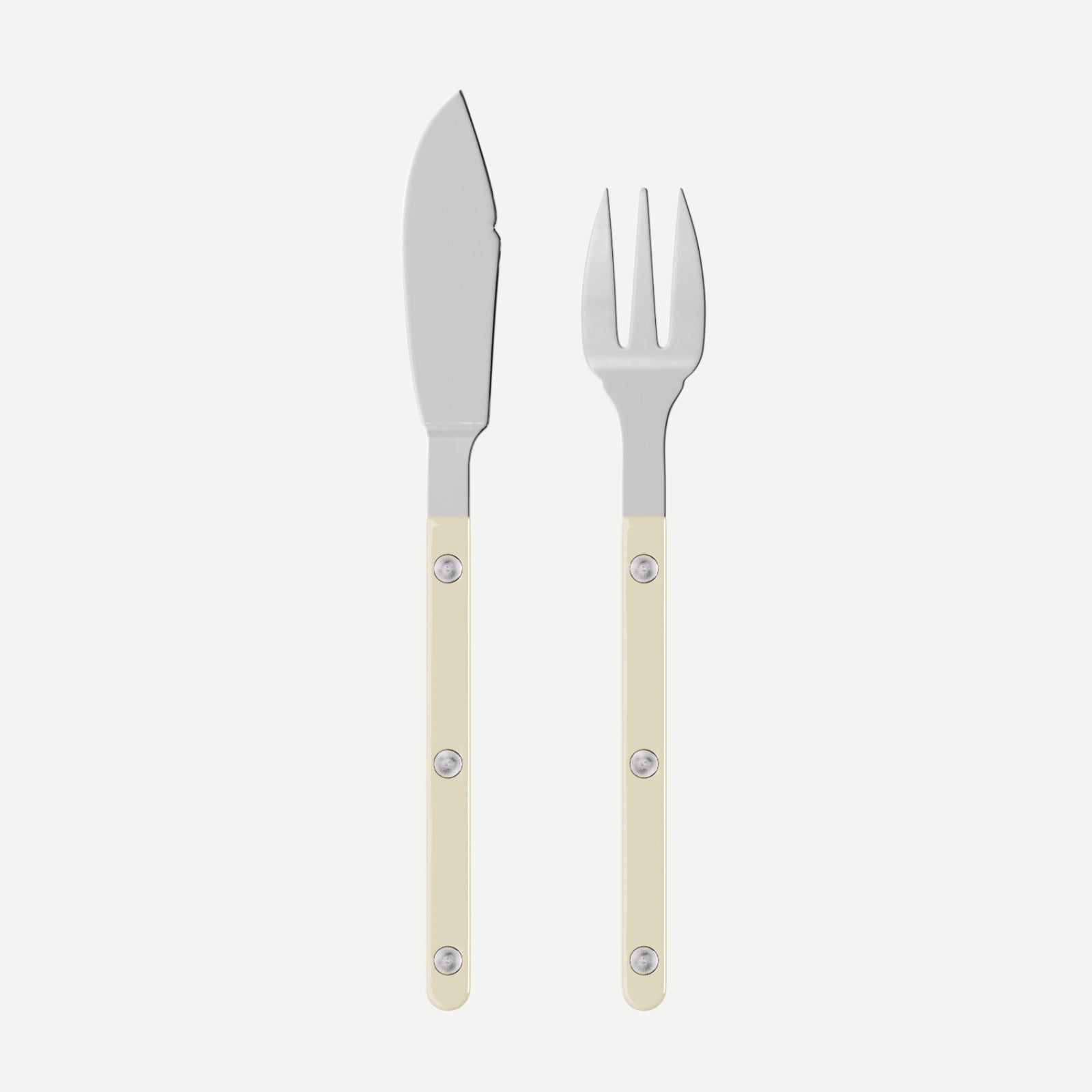 Bistrot Solid, Ivory - Fish set