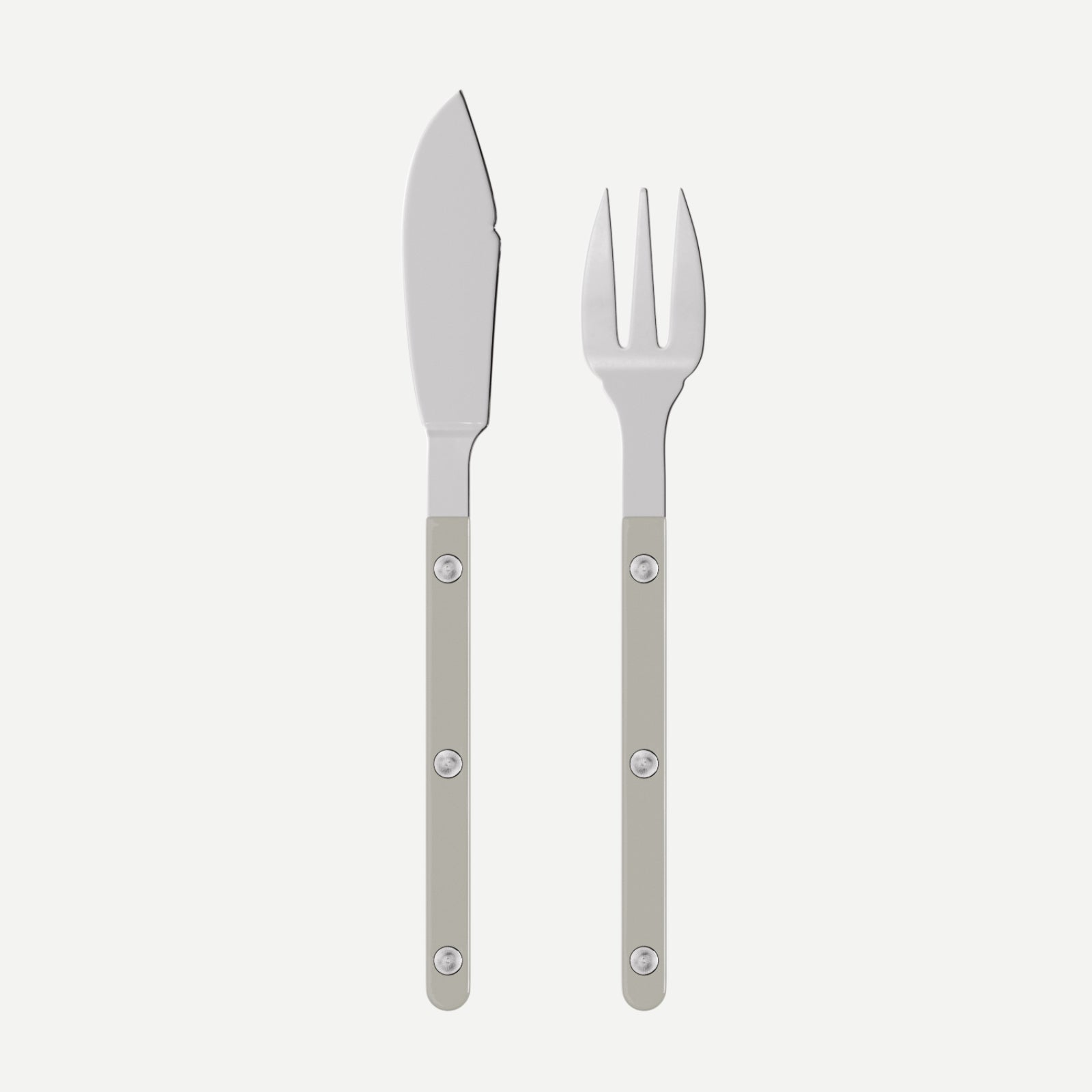 Bistrot Solid, Grey - Fish set