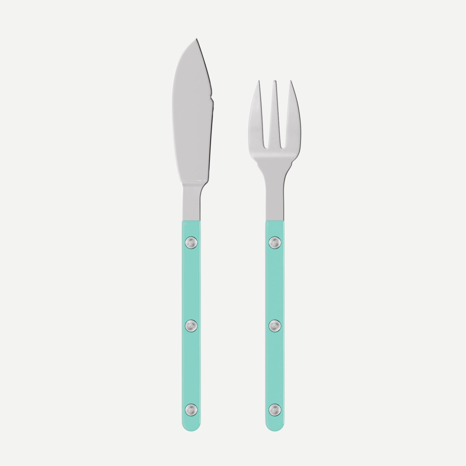 Bistrot Solid, Turquoise - Fish set