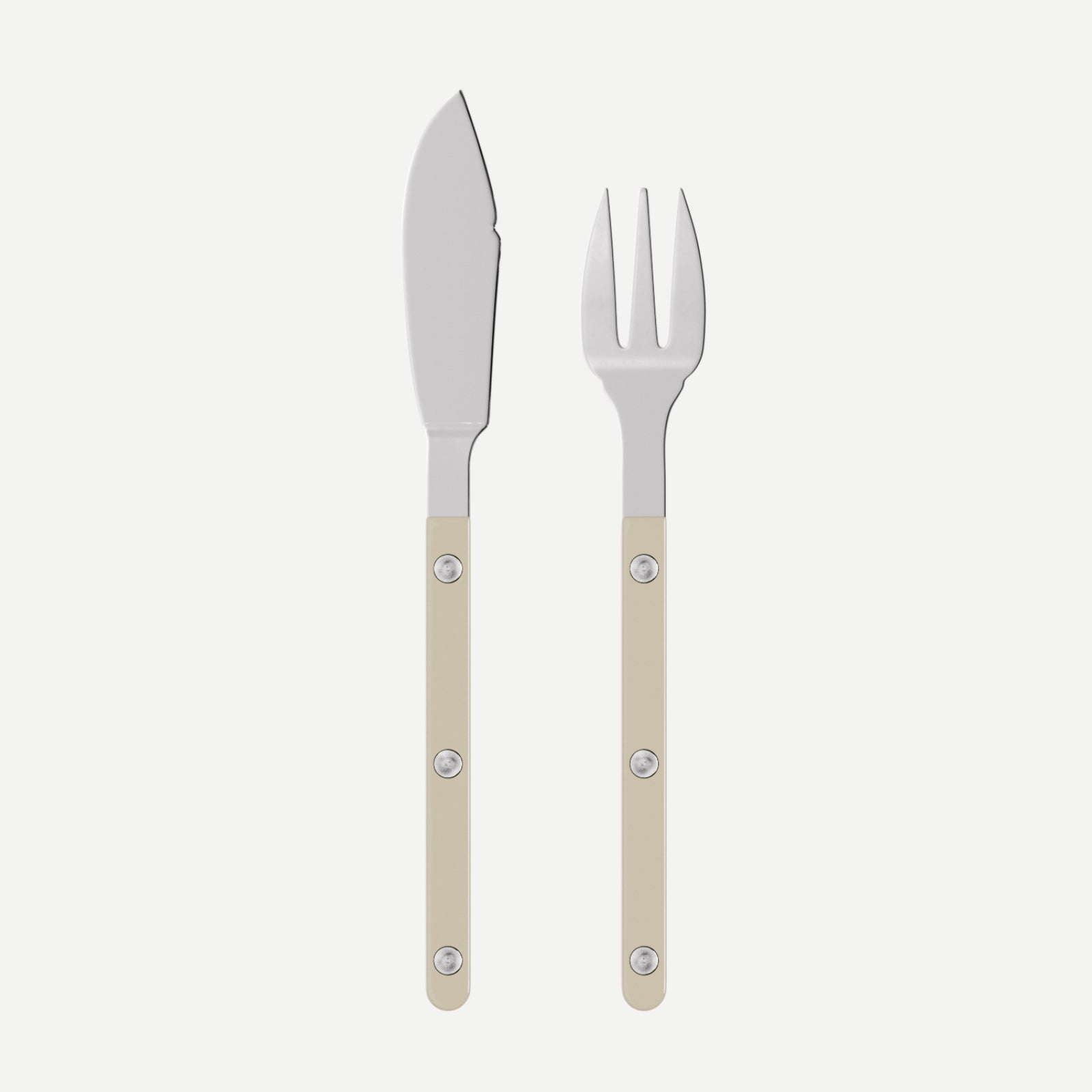 Bistrot Solid, Light kaki - Fish set