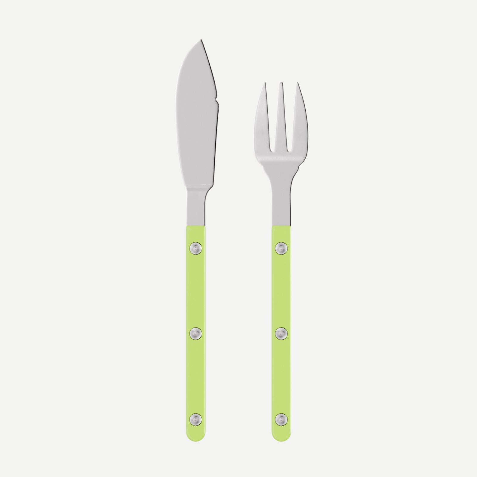 Bistrot Solid, Lime - Fish set