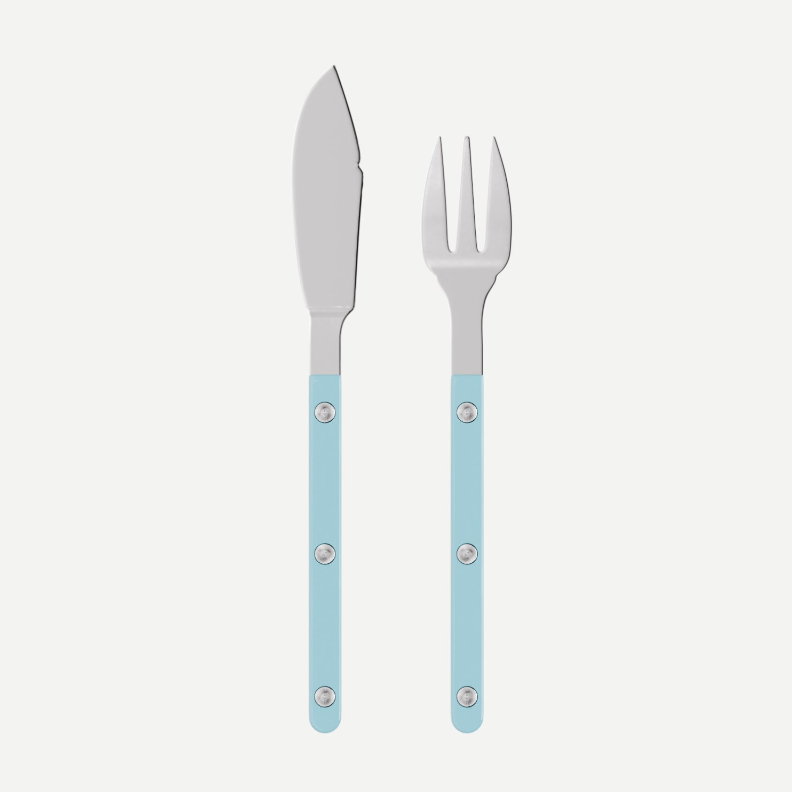 Bistrot Solid, Pastel blue - Fish set