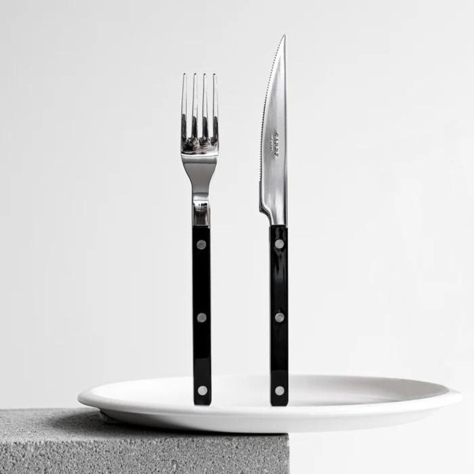 Bistrot Solid, Black - 32 pieces cutlery set