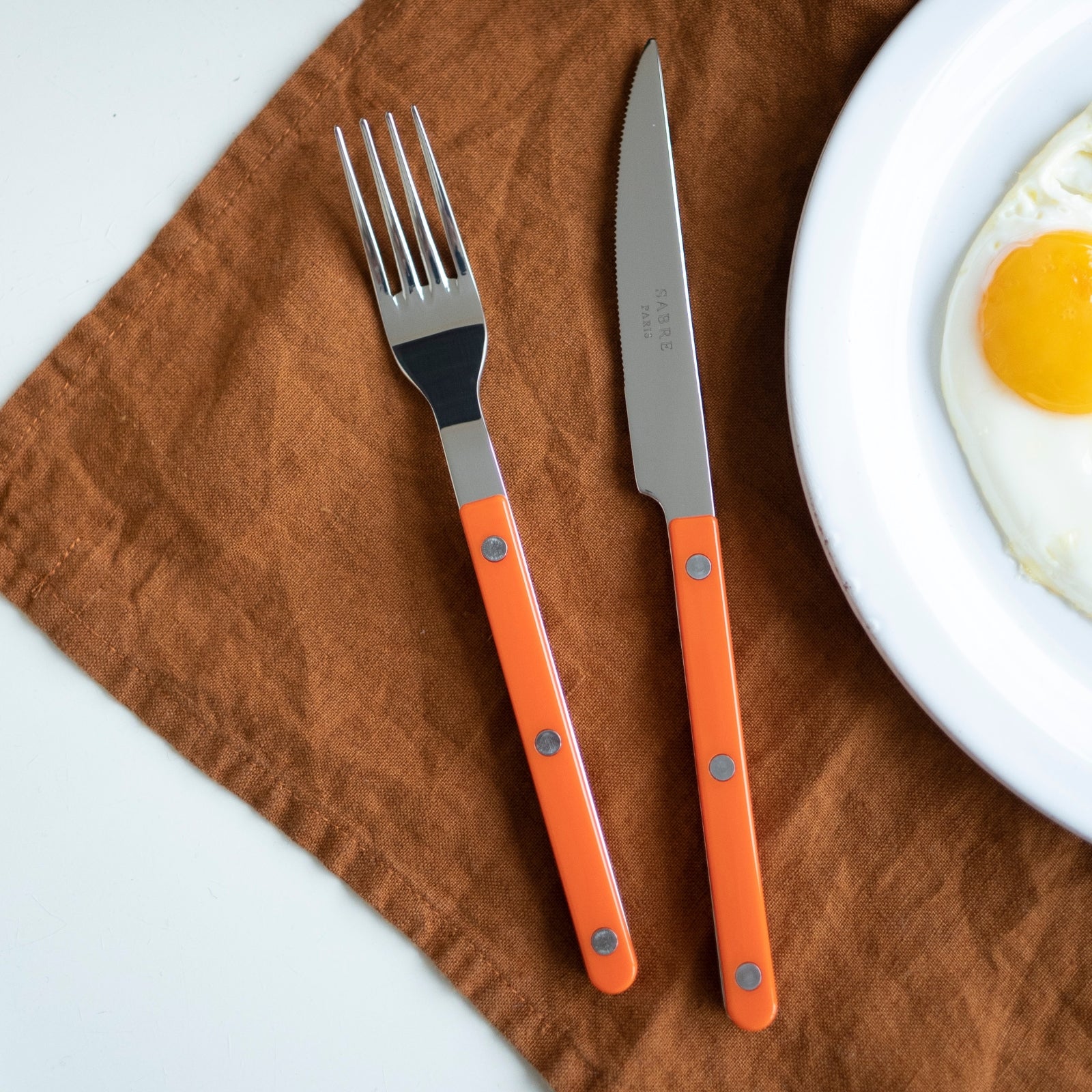 Bistrot Solid, Orange - 32 pieces cutlery set