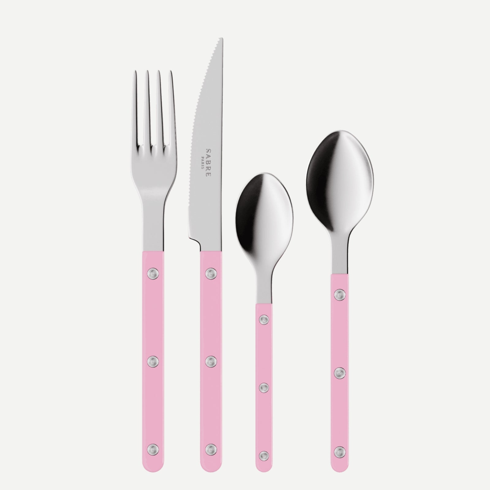 Bistrot Solid, Pink - 32 pieces cutlery set