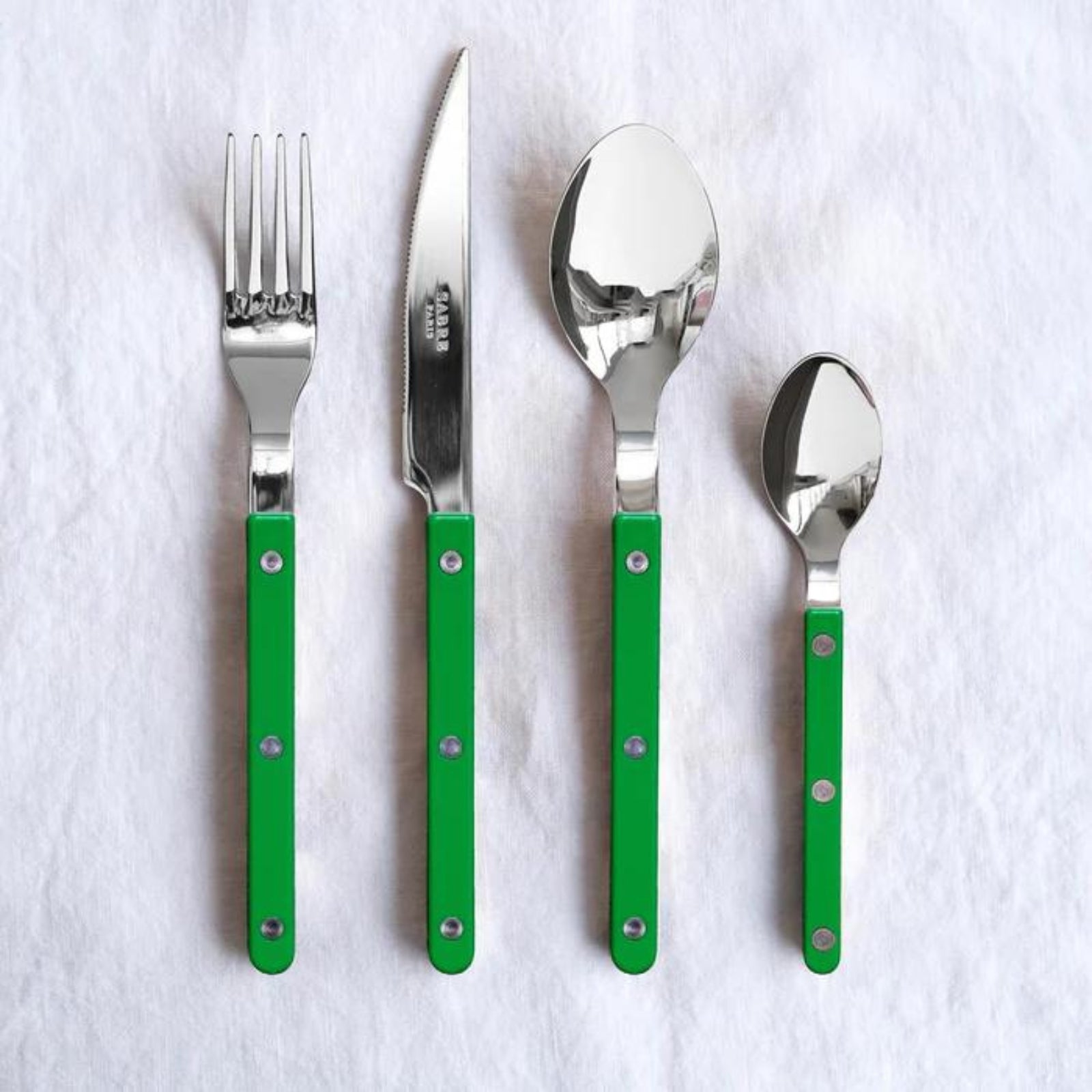 Bistrot Solid, Garden green - 32 pieces cutlery set