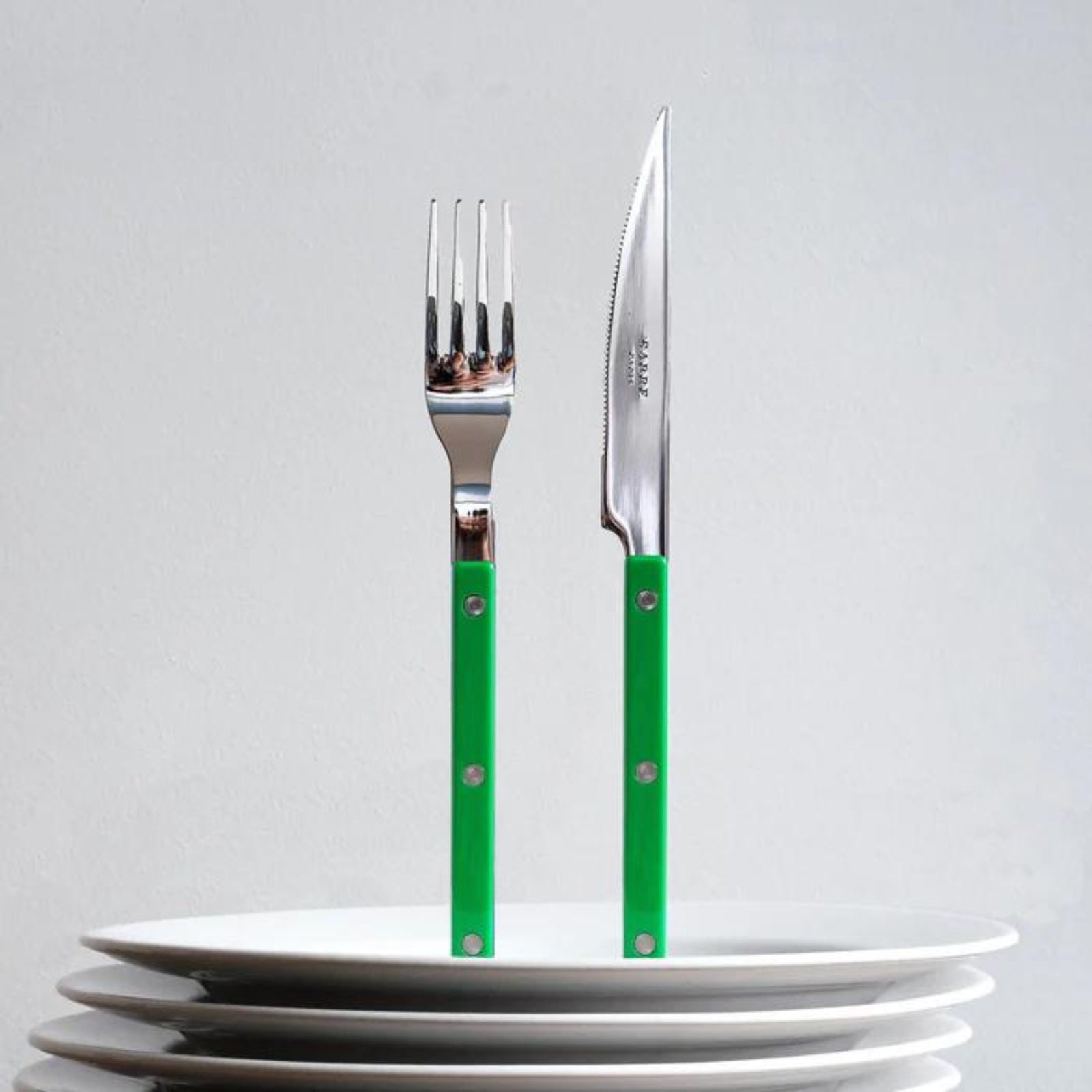 Bistrot Solid, Garden green - 32 pieces cutlery set