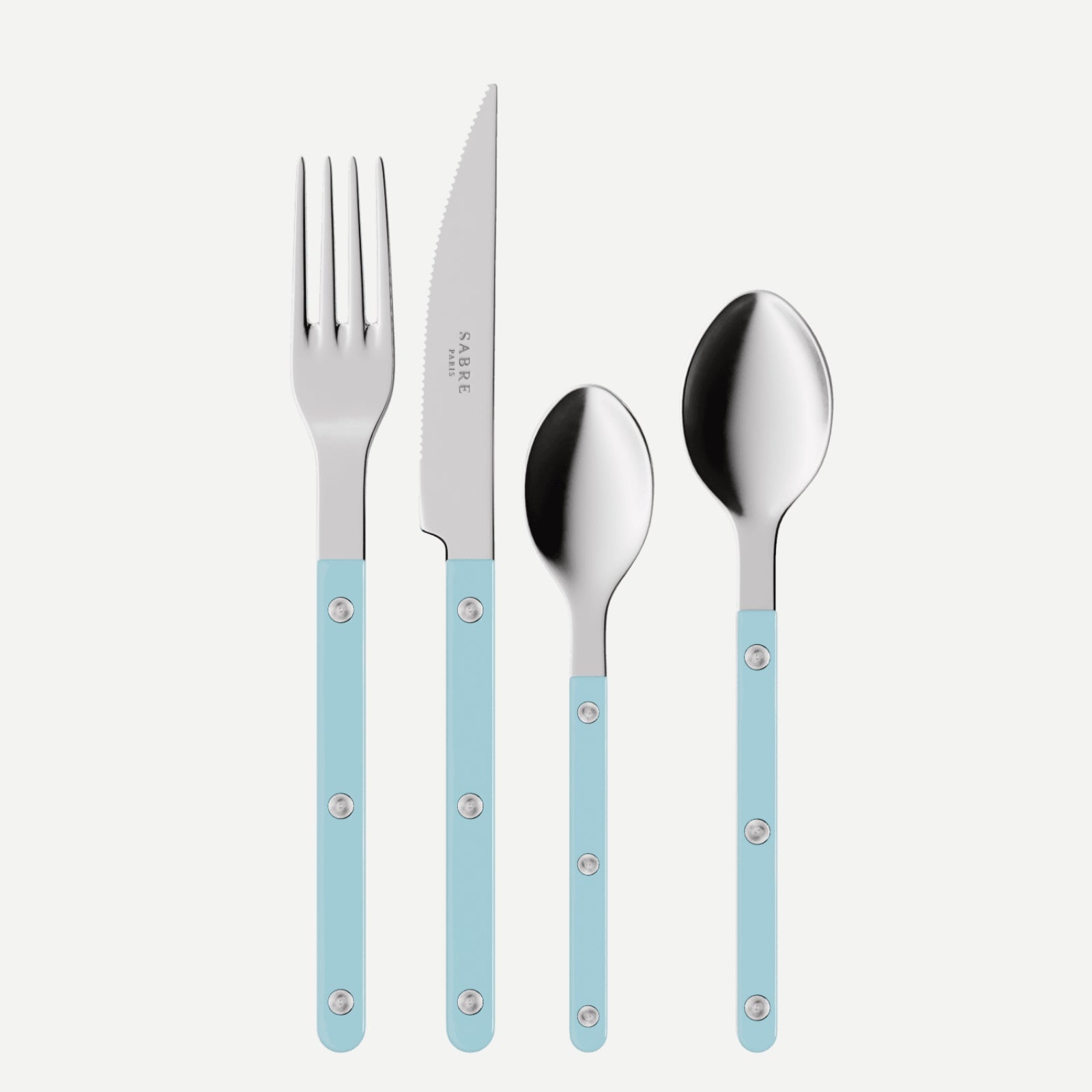 Bistrot Solid, Pastel blue - 32 pieces cutlery set