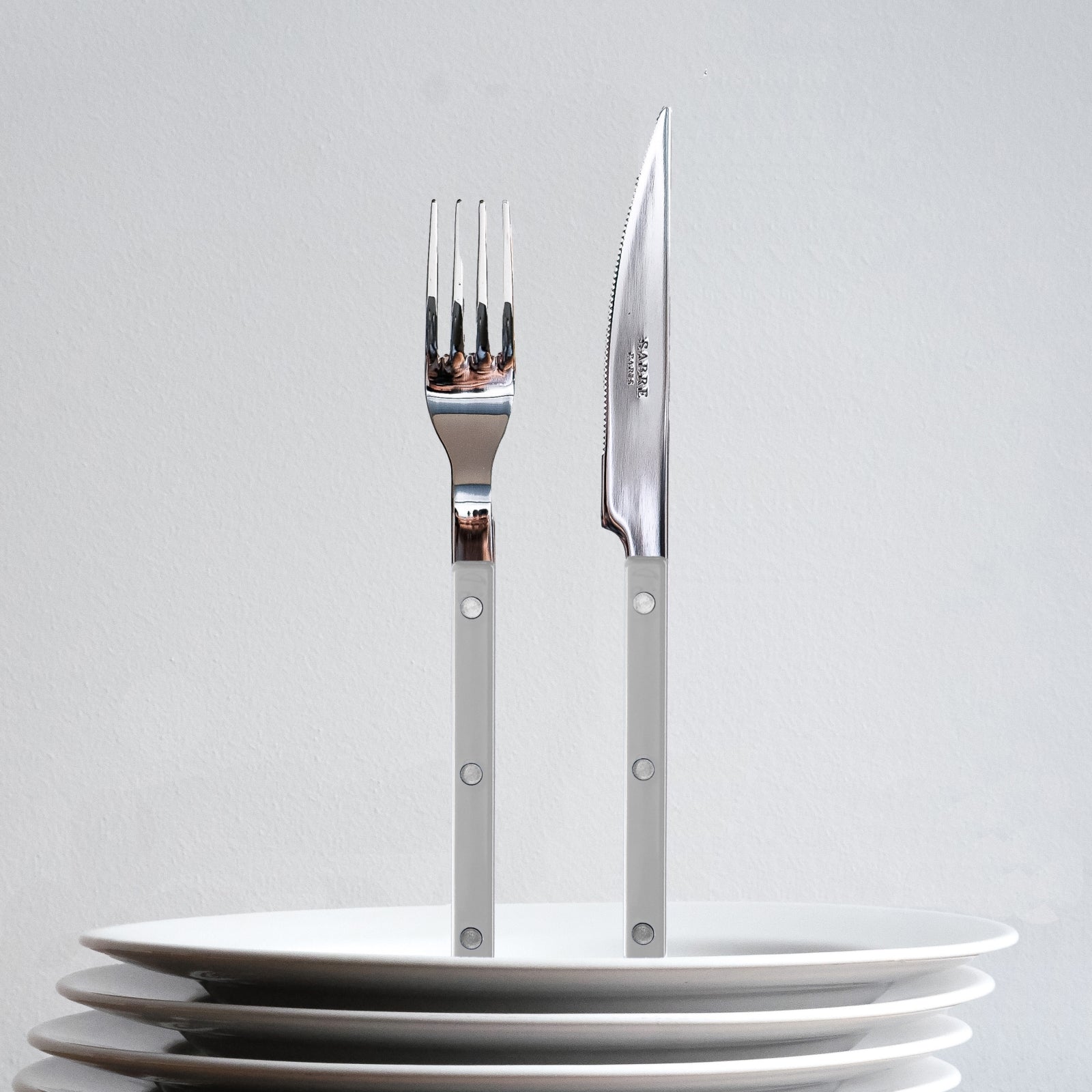 Bistrot Solid, Grey - 4 pieces cutlery set