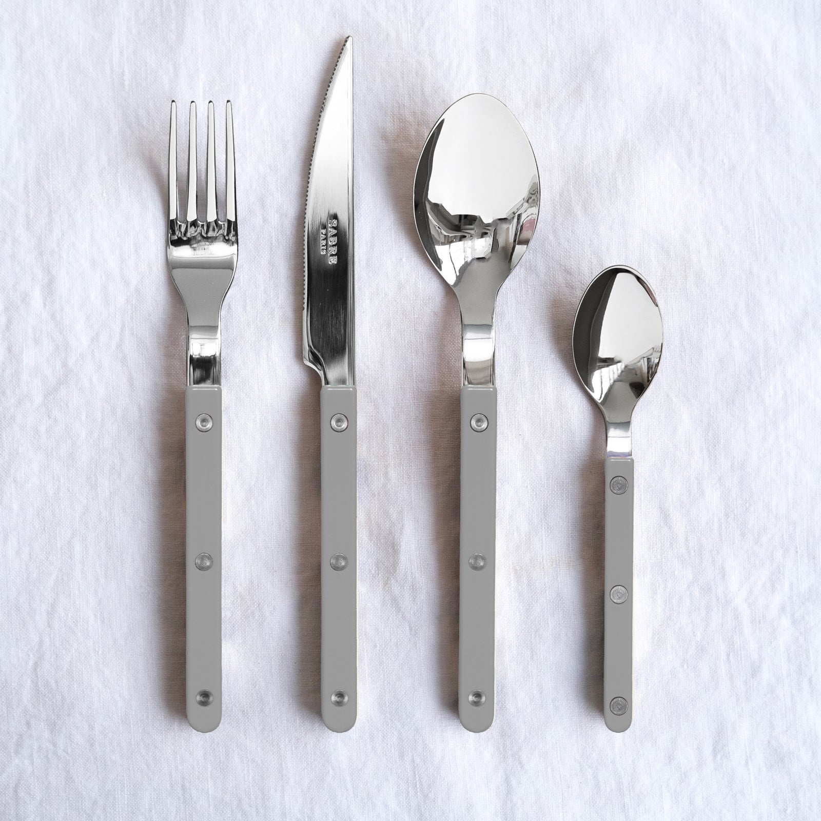 Bistrot Solid, Grey - 24 pieces cutlery set