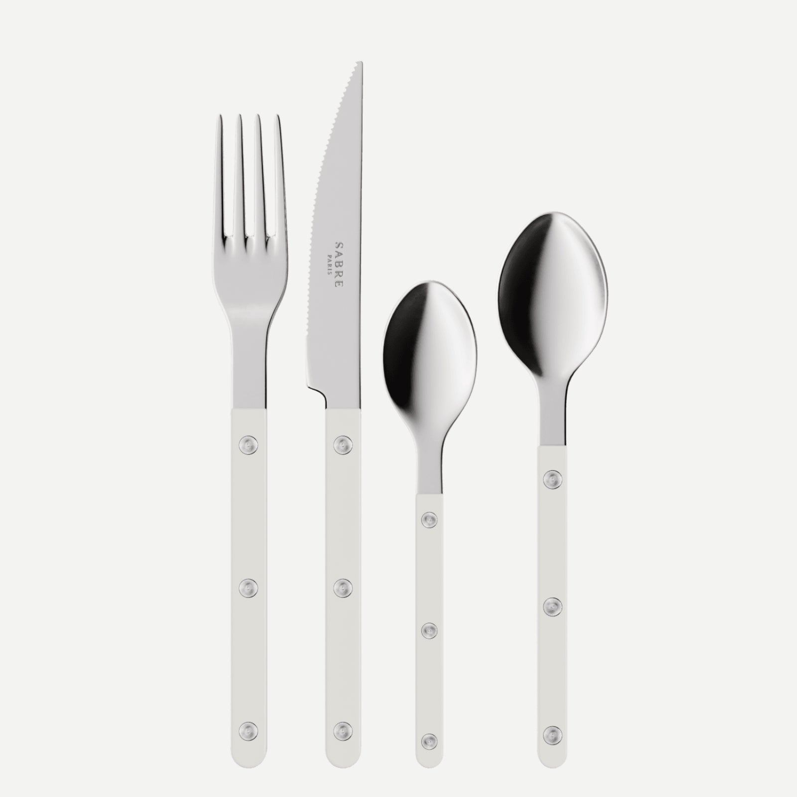 Bistrot Solid, White - 24 pieces cutlery set