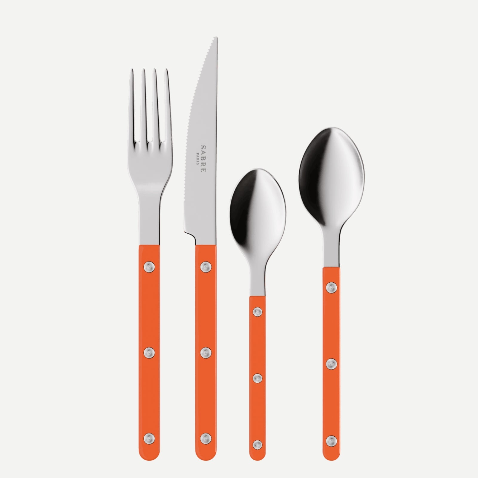 Bistrot Solid, Orange - 24 pieces cutlery set