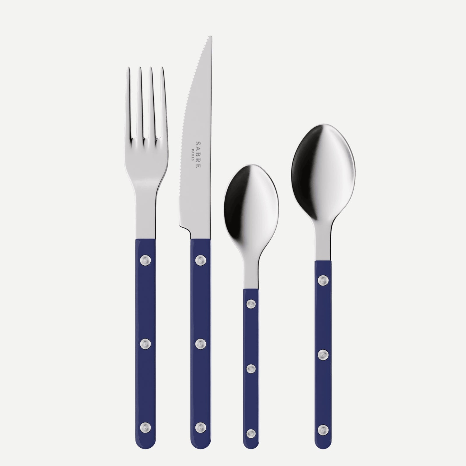 Bistrot Solid, Navy blue - 24 pieces cutlery set