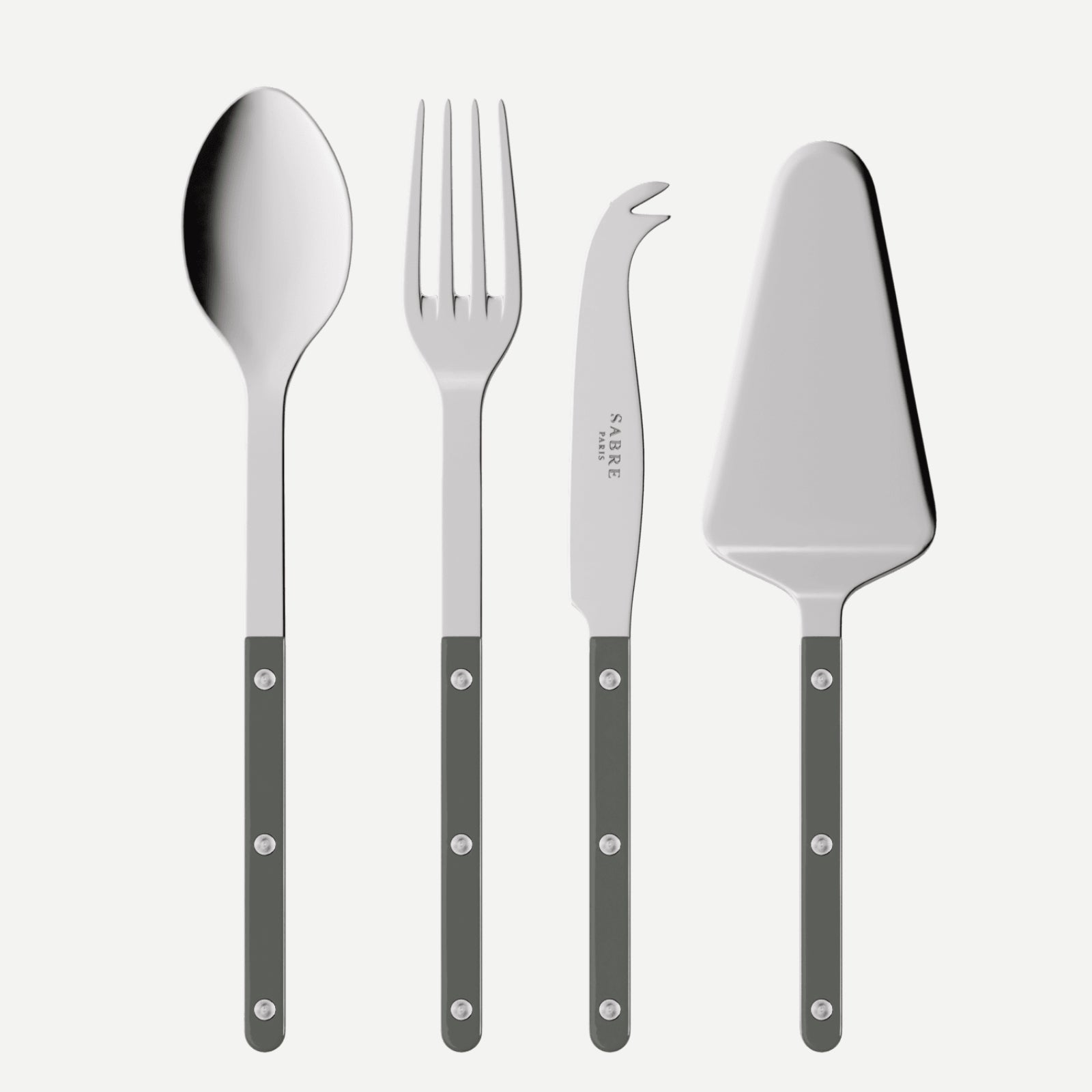 Bistrot Solid, Dark grey - Set of 4 Bistrot must-have serving pieces