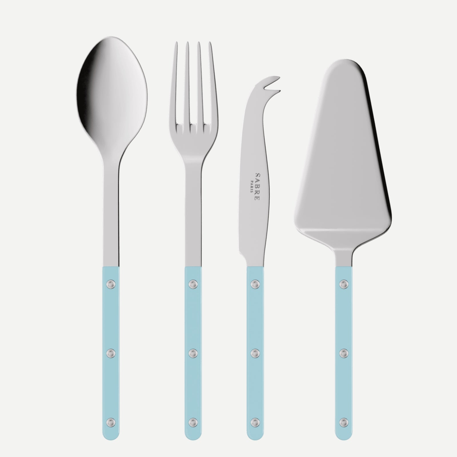 Bistrot Solid, Pastel blue - Set of 4 Bistrot must-have serving pieces