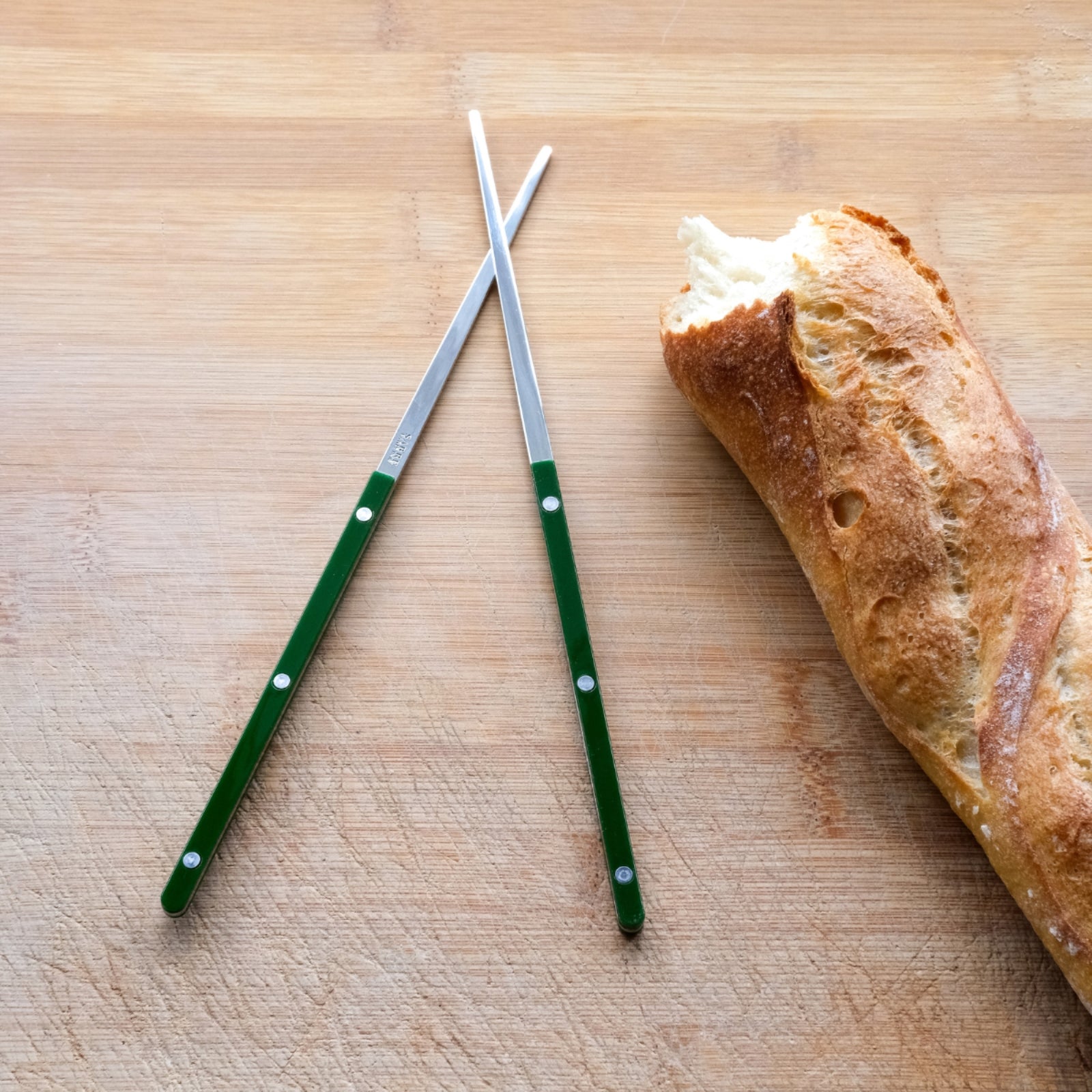 Bistrot Solid, Green - Pair of chopsticks