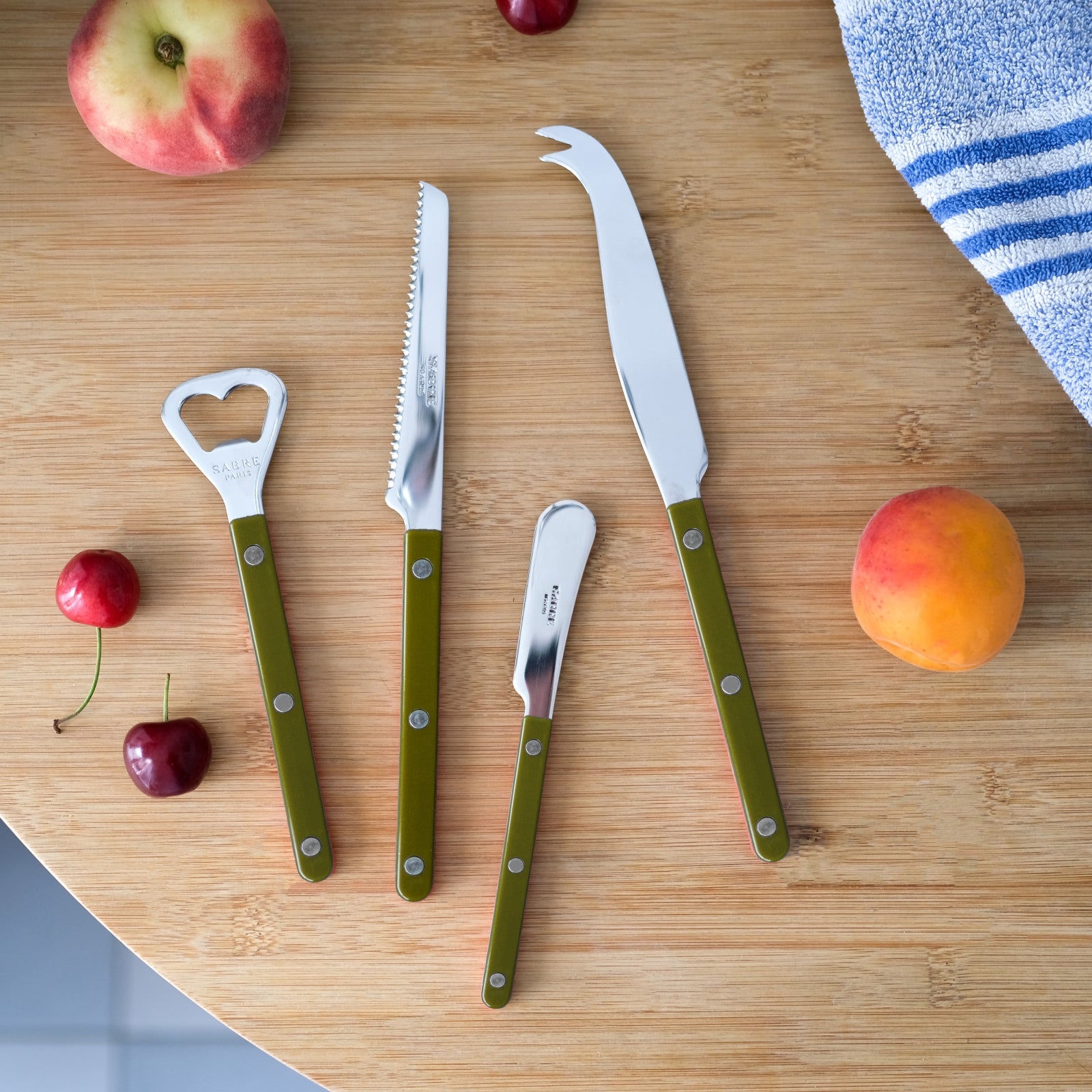 Bistrot Solid, Green fern - Bistrot aperitif set