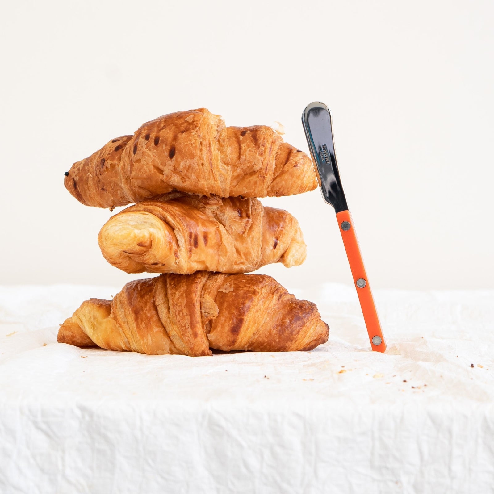 Bistrot Solid, Orange - Box of 4 butter spreaders