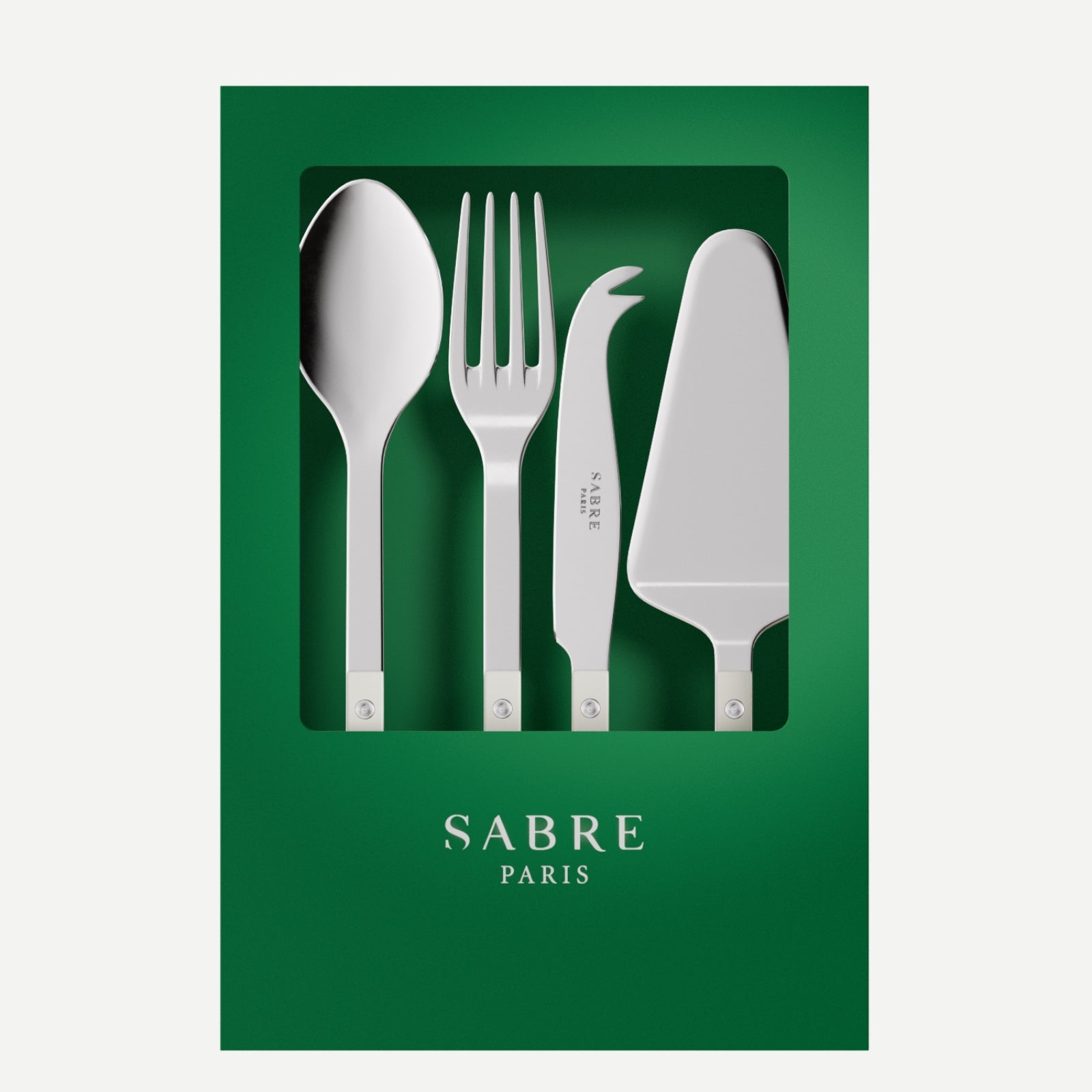 Bistrot Solid, White - Box of 4 must-have serving pieces