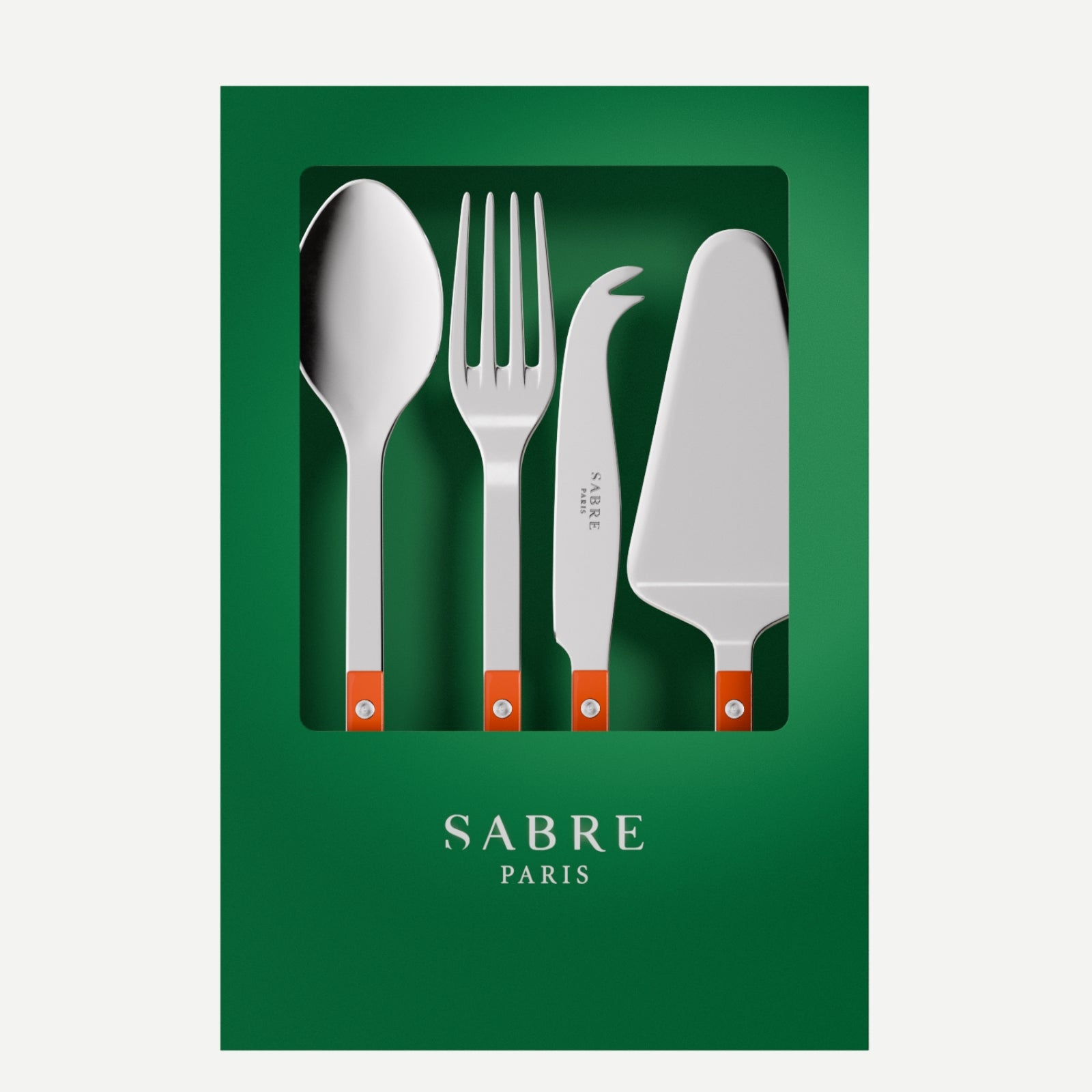 Bistrot Solid, Orange - Box of 4 must-have serving pieces