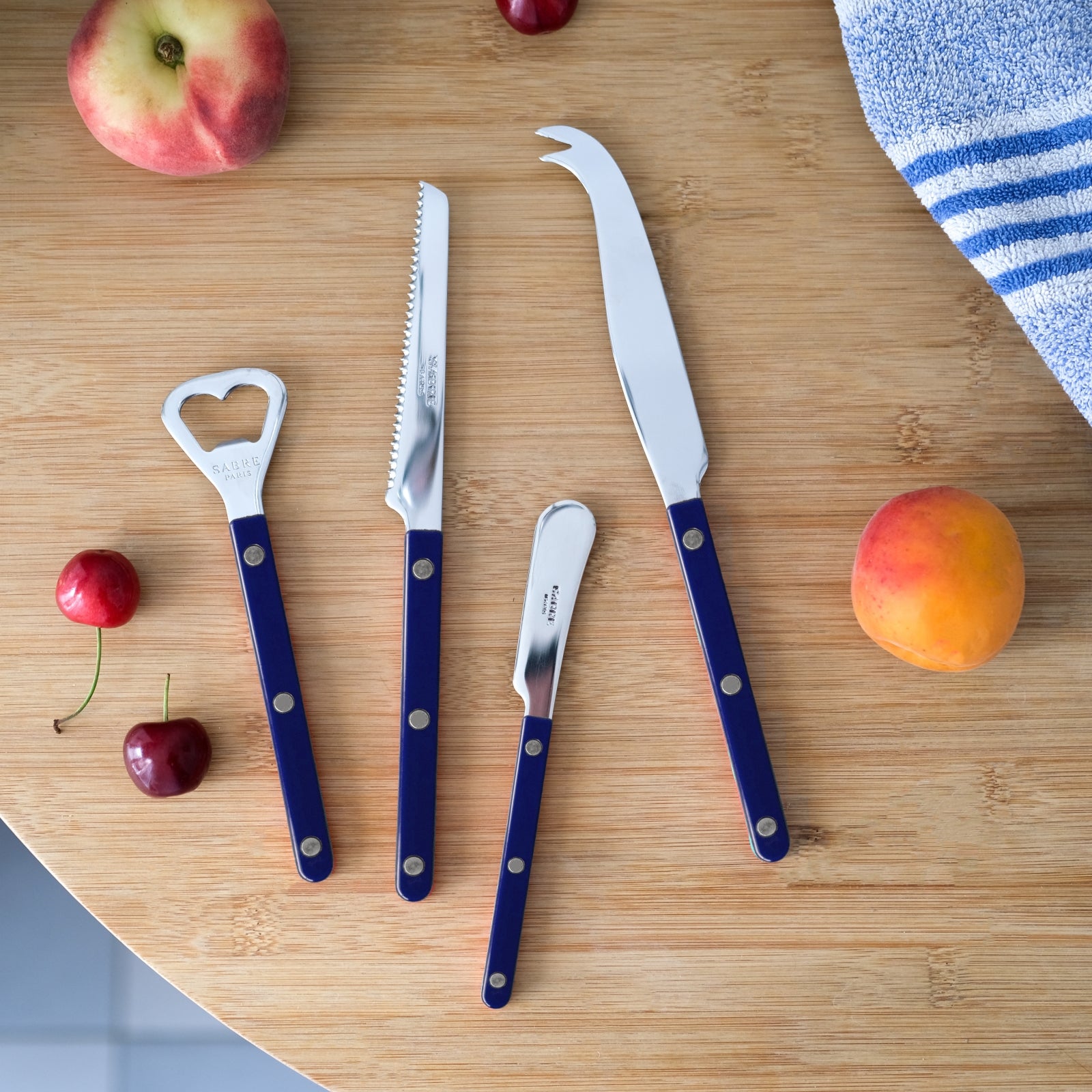 Bistrot Solid, Navy blue - Box of Aperitif Set