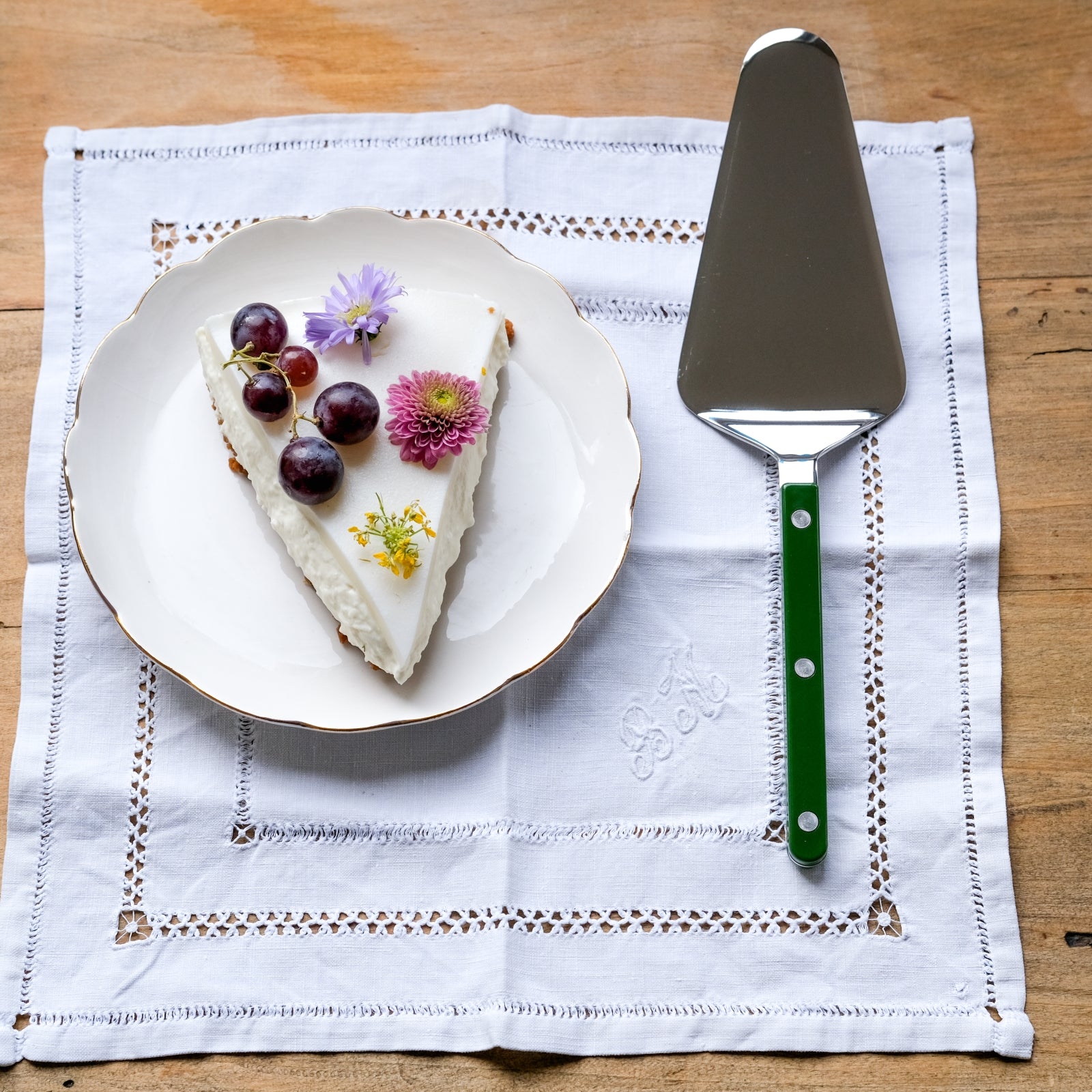 Bistrot Solid, Green - Box of 2 tart servers