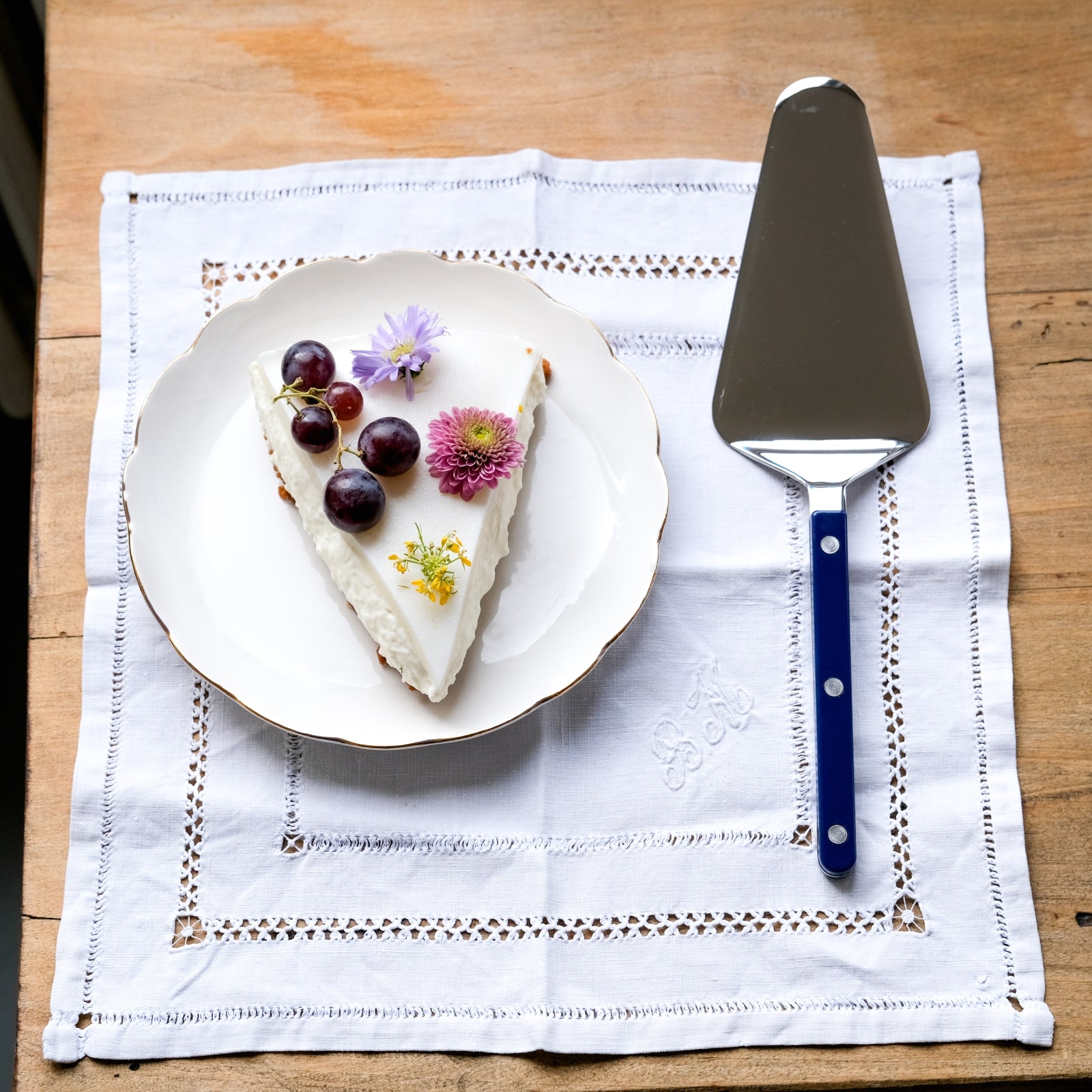 Bistrot Solid, Navy blue - Box of 2 tart servers