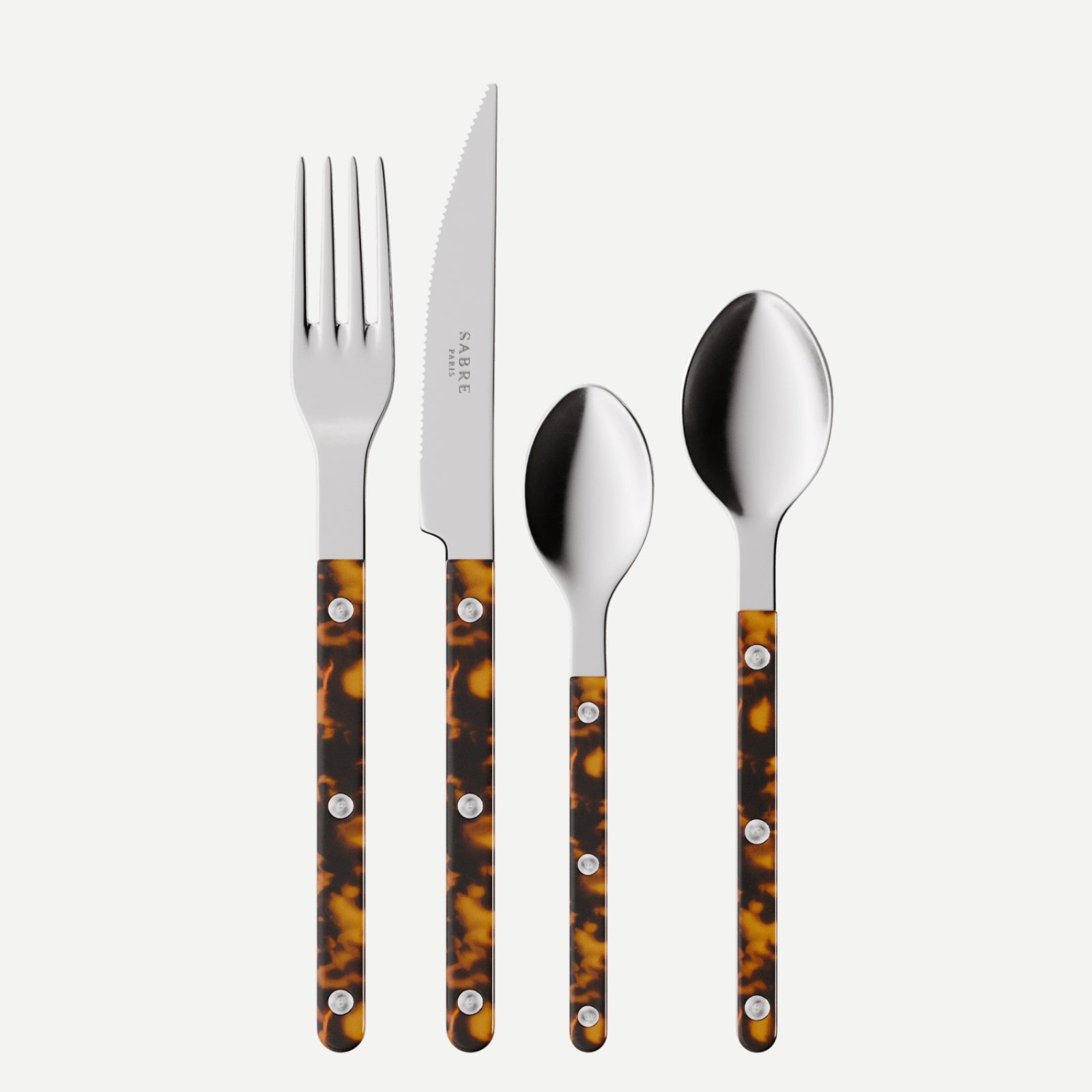 Bistrot Tortoise, Faux Tortoise - 32 pieces cutlery set