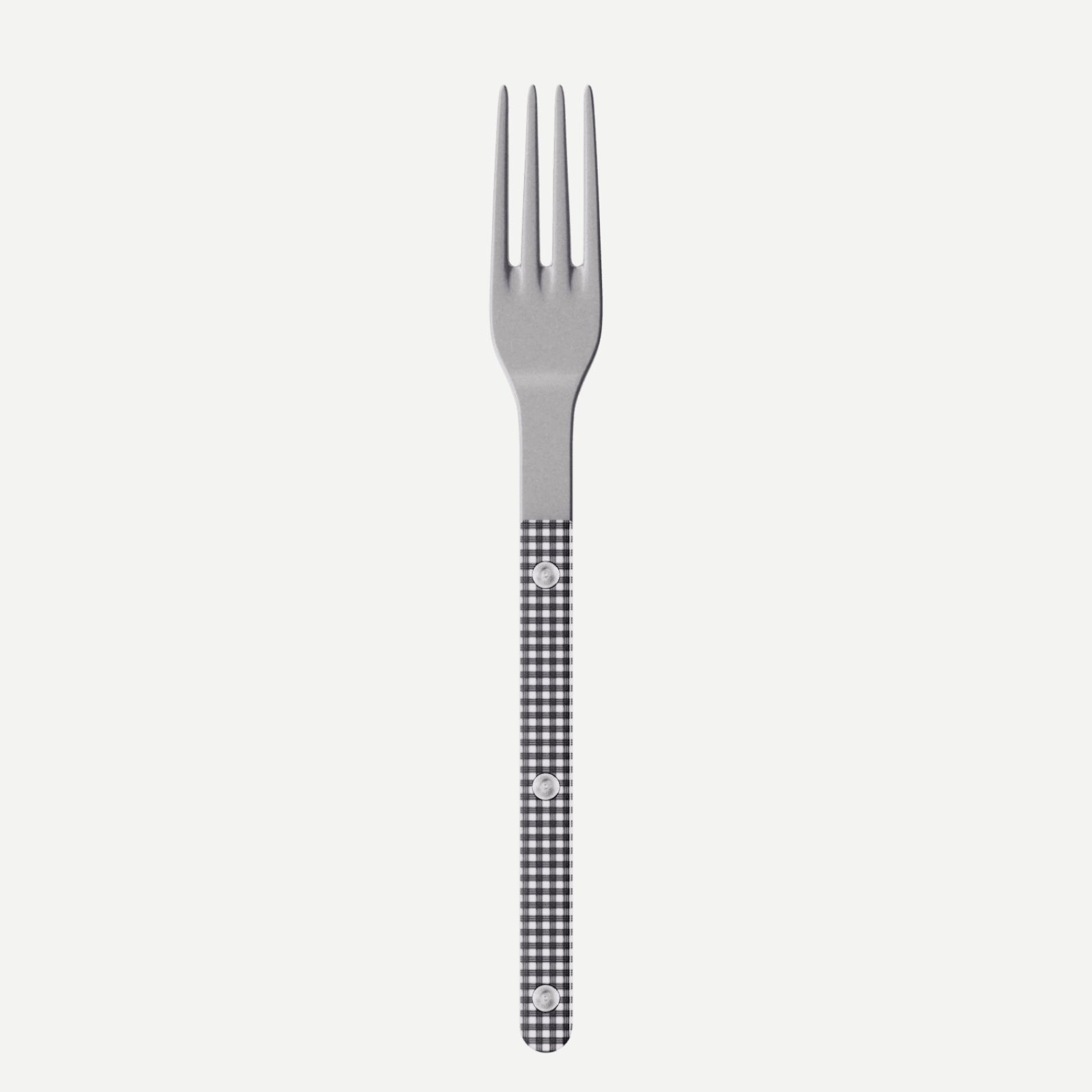 Bistrot Vintage Gingham, Black - Dinner fork