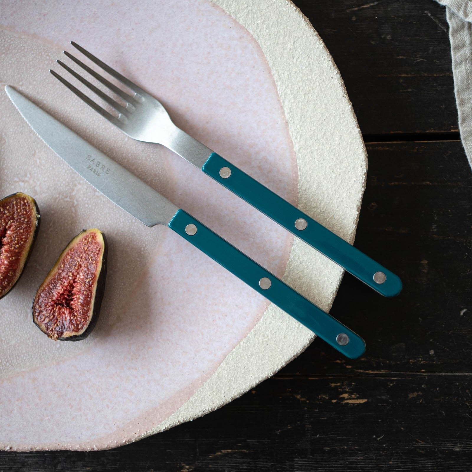 Bistrot Vintage Solid, Aquamarine - Dinner fork