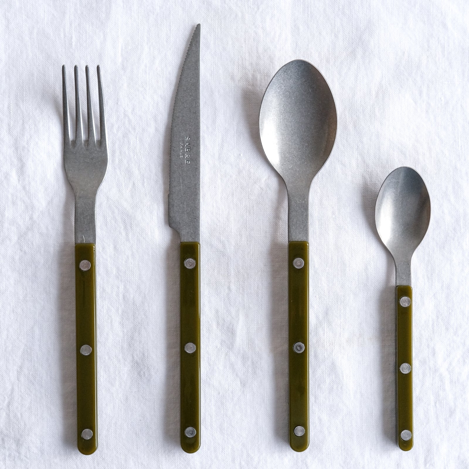 Bistrot Vintage Solid, Green fern - Dinner fork