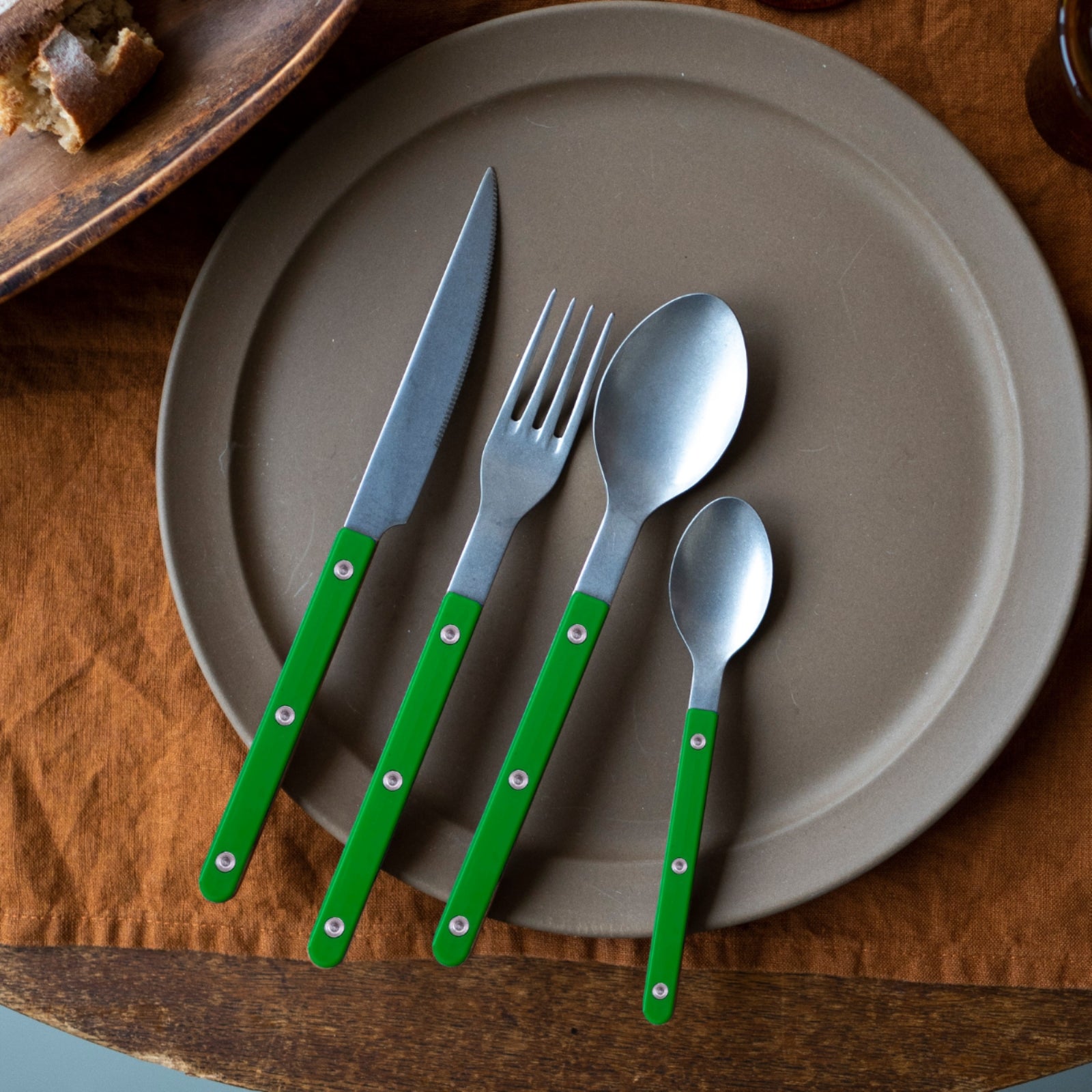 Bistrot Vintage Solid, Garden green - Dinner knife