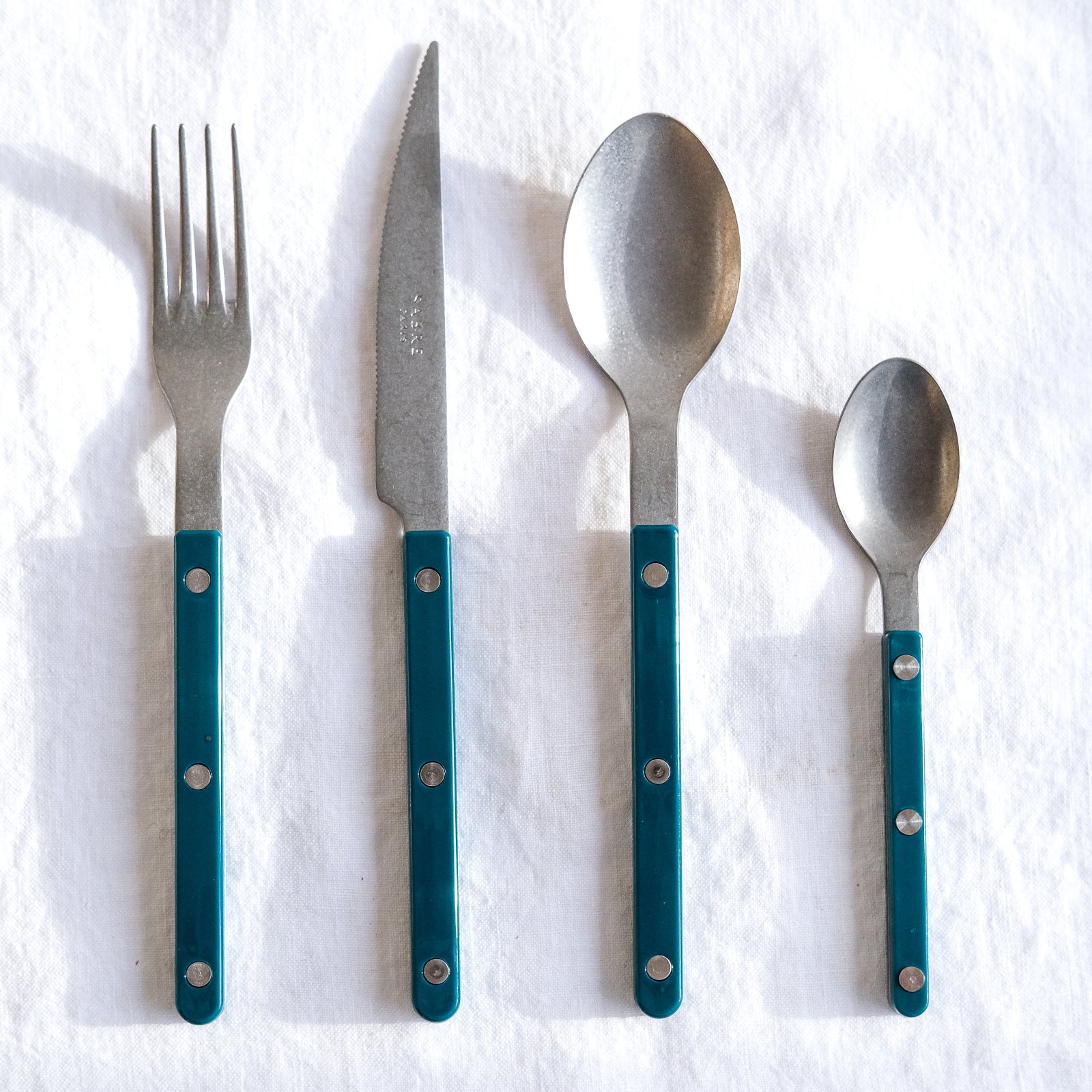 Bistrot Vintage Uni,Bleu canard