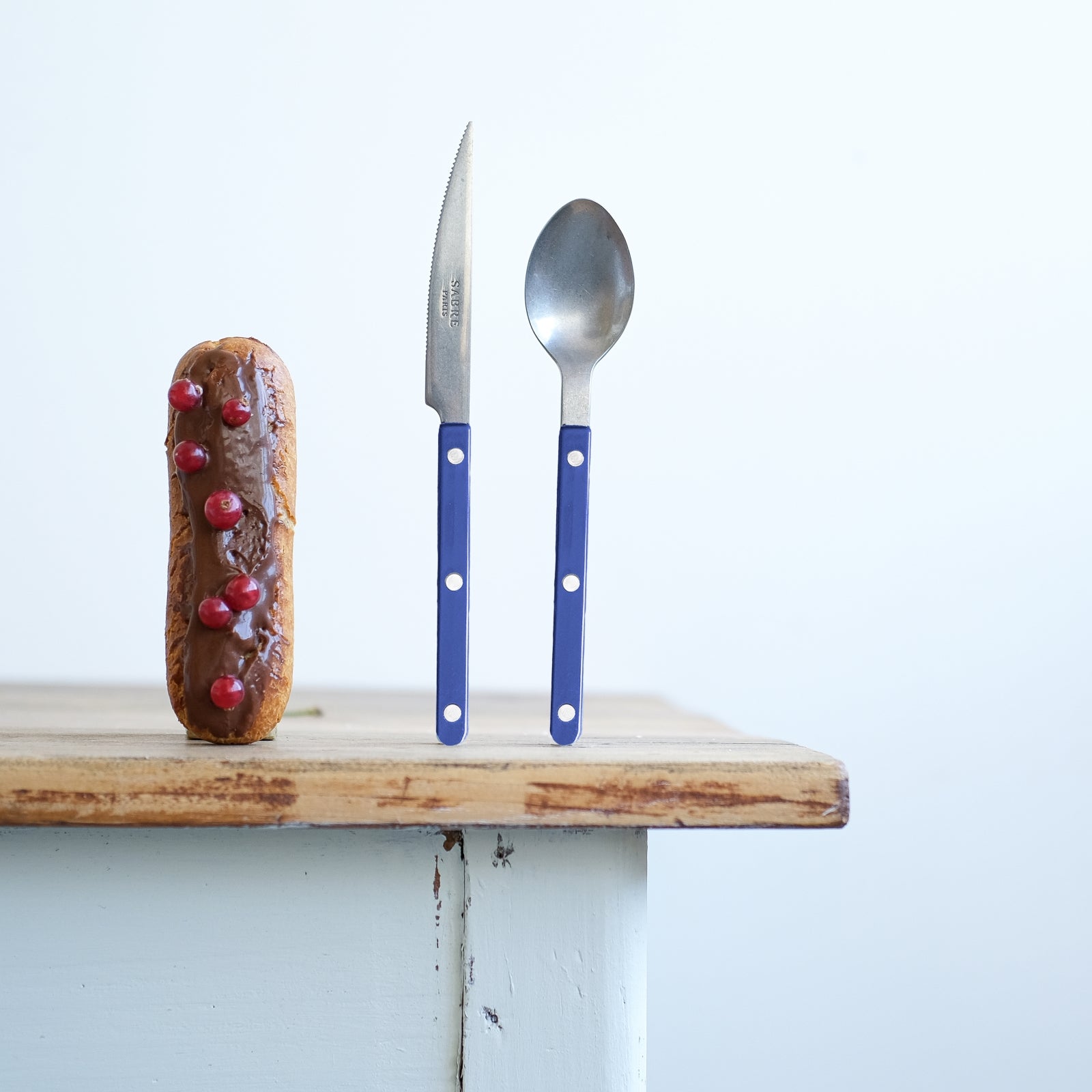 Bistrot Vintage Solid, Navy blue - Dessert spoon